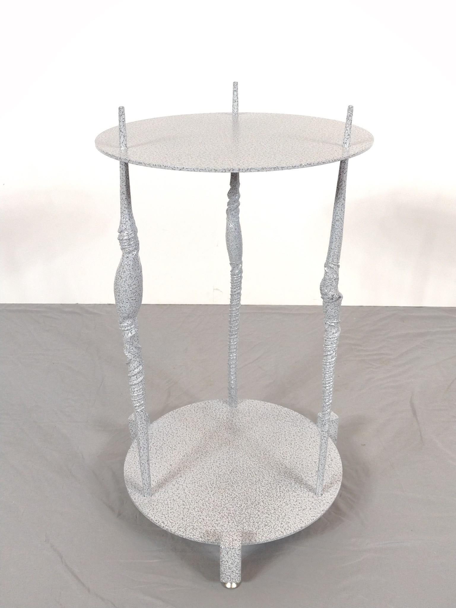 Powder Coated Steel Table With Twisted Legs By James Cavagnaro (1 of 7)