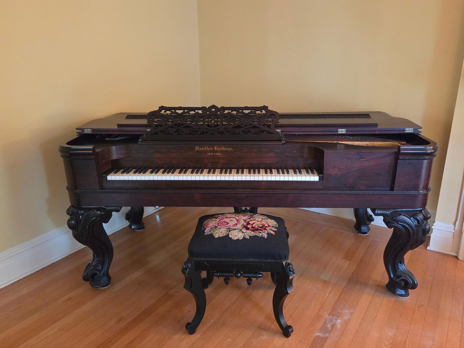 Hazelton Brothers Victorian Square Grand Piano (1 of 13)
