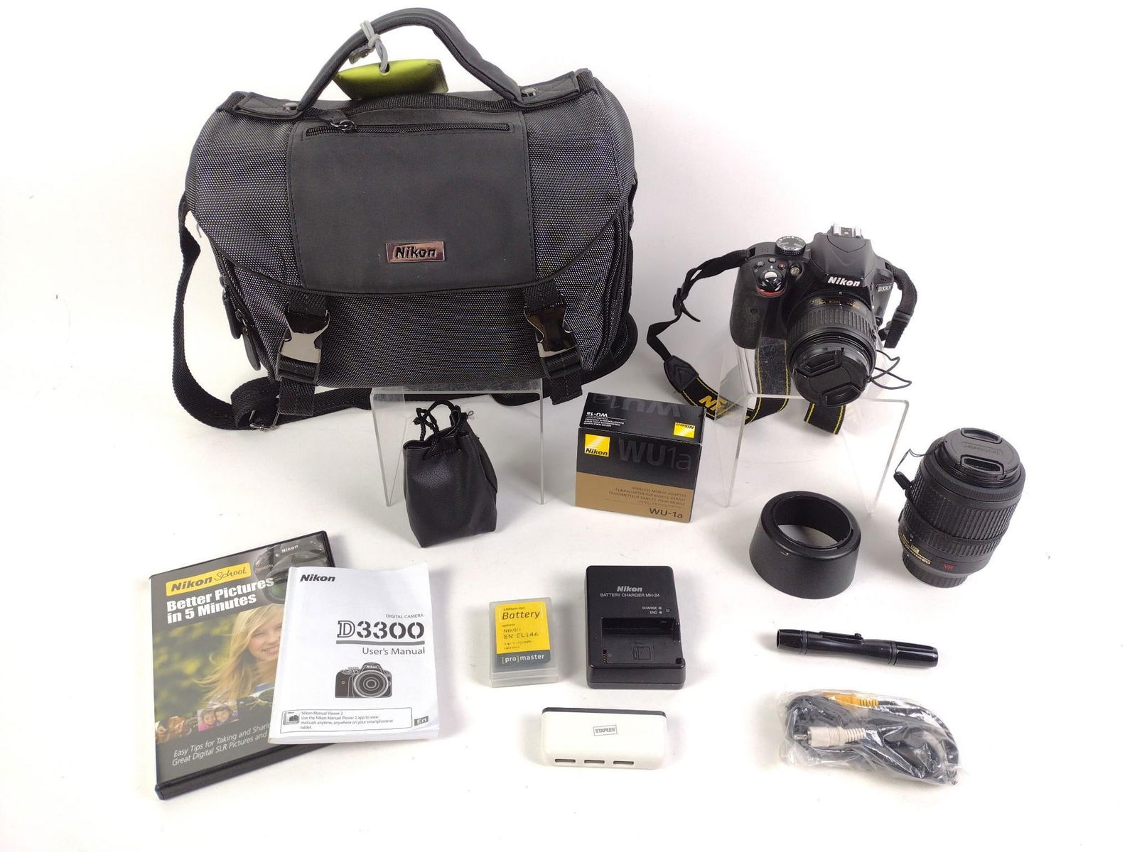 Nikon D3300 Camera w/ Bag and Accessories (1 of 9)