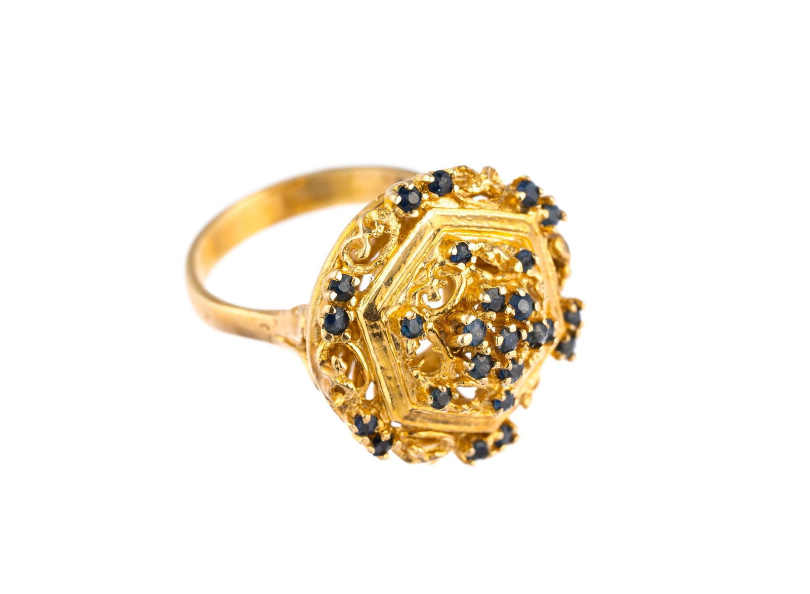 14K Gold and Sapphire Ring (1 of 3)