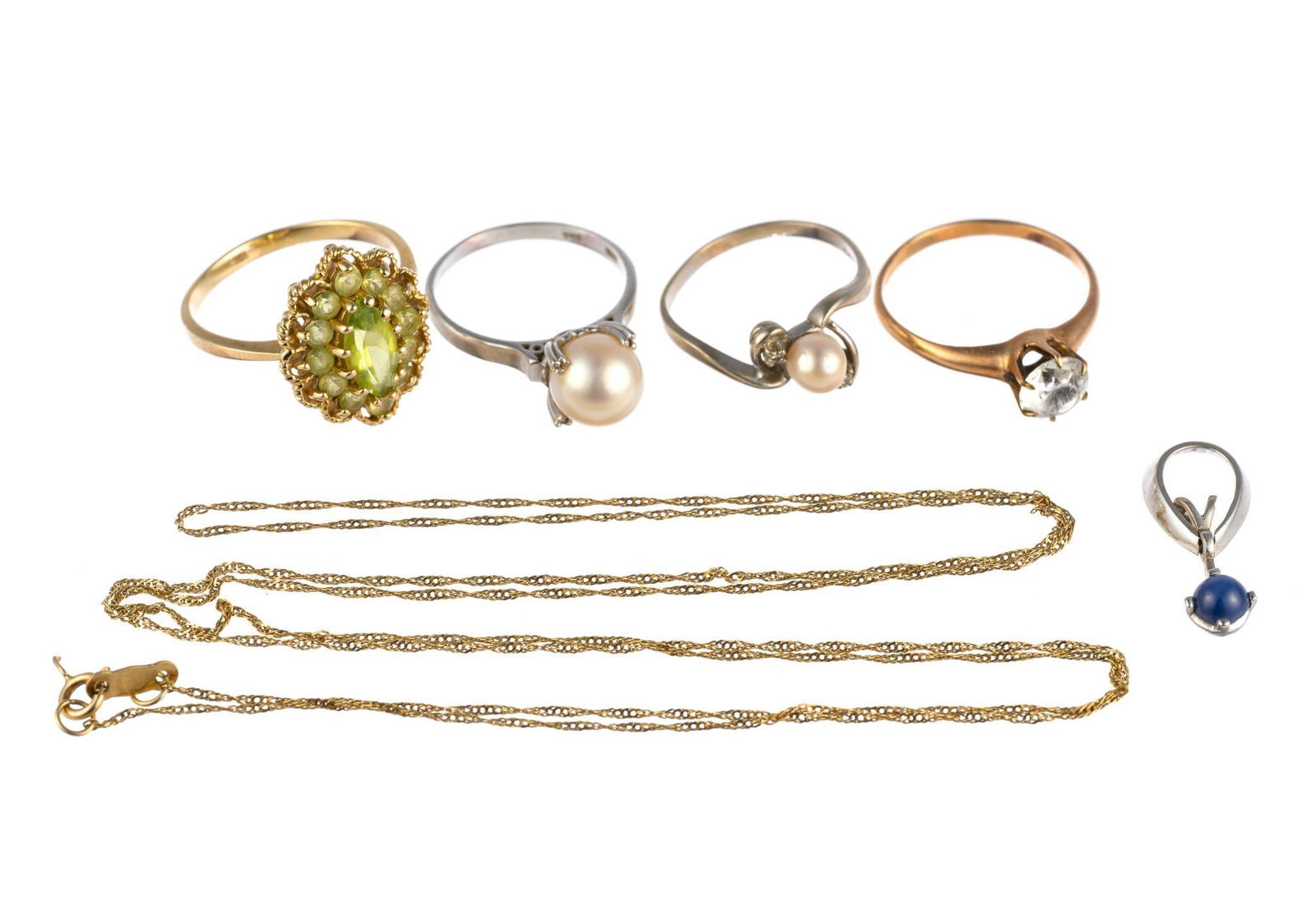 Six Pcs 14K Gold Jewelry (1 of 5)