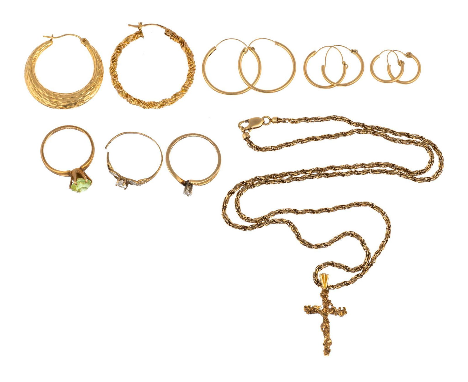 Hoop Earrings And Scrap Gold 14K 10K (1 of 1)