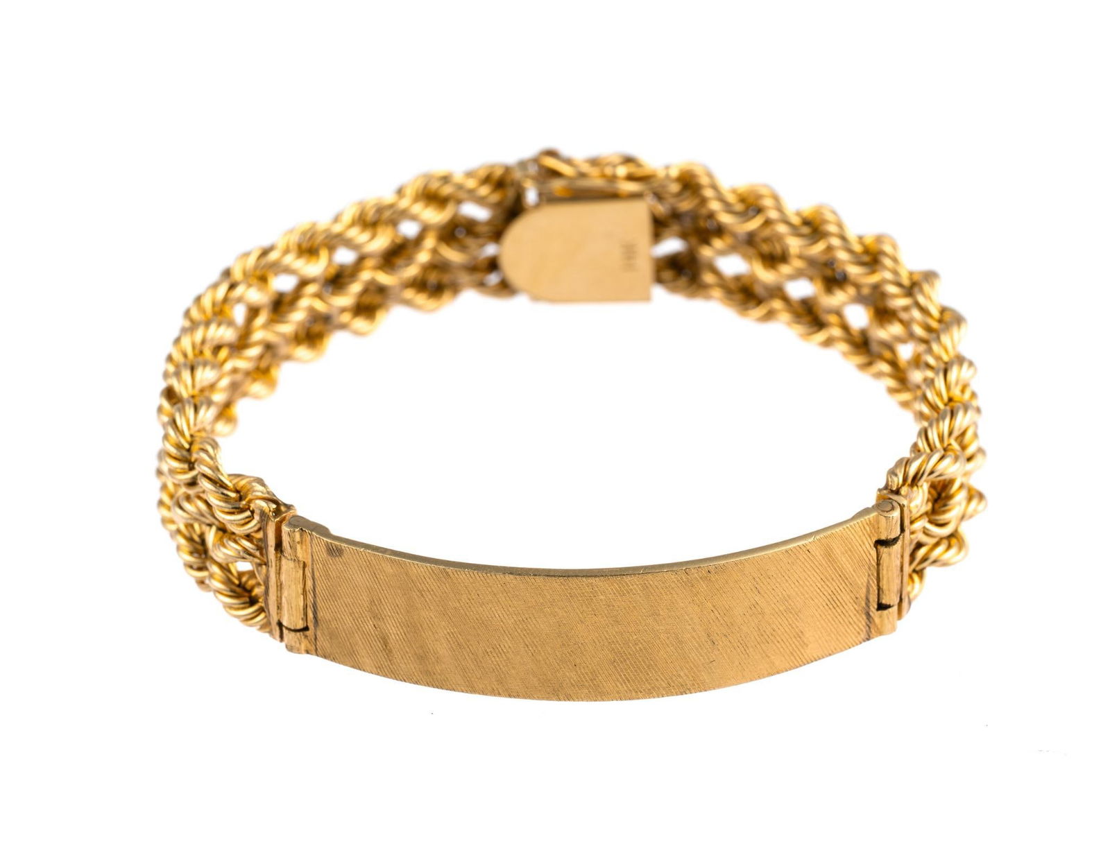 14K Gold Nameplate Bracelet (1 of 3)