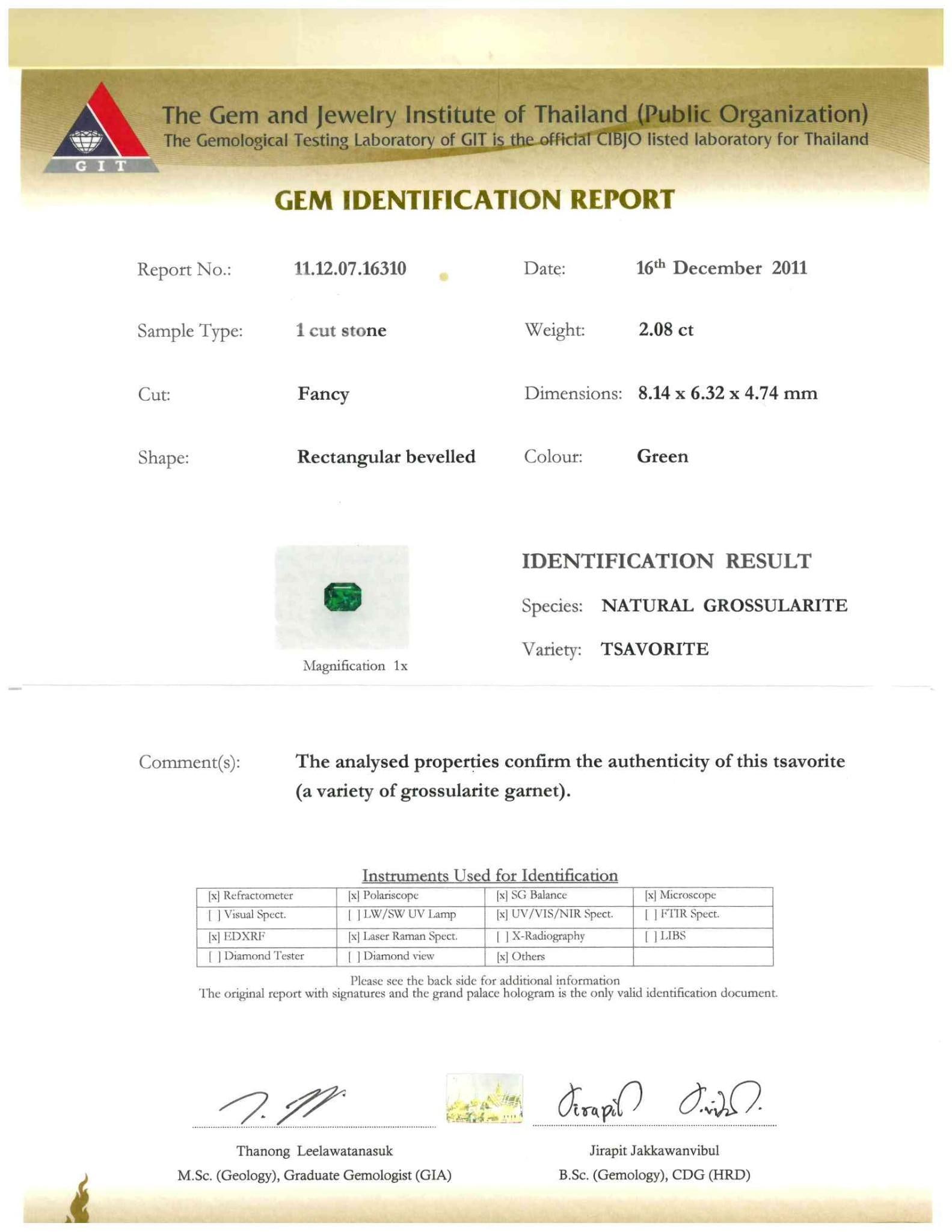 GIT Graded Tsavorite - 2