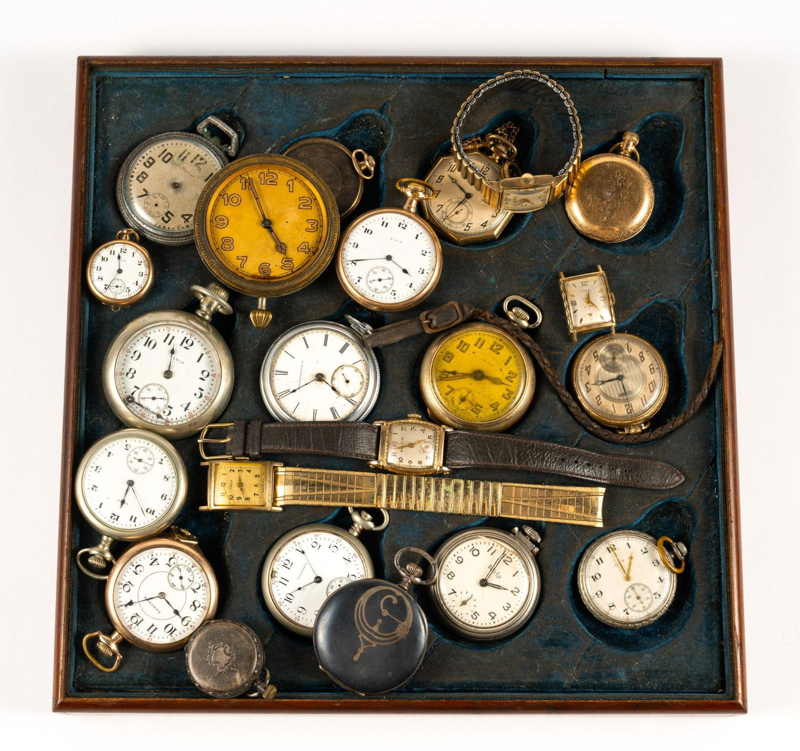 Antique Pocket Watch Collection Running And Parts (1 of 1)