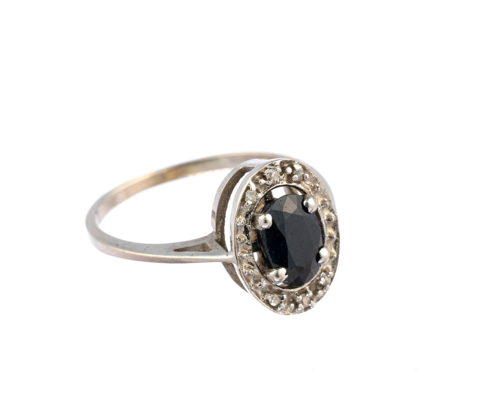 14K Gold, Diamond and Sapphire Ring (1 of 4)