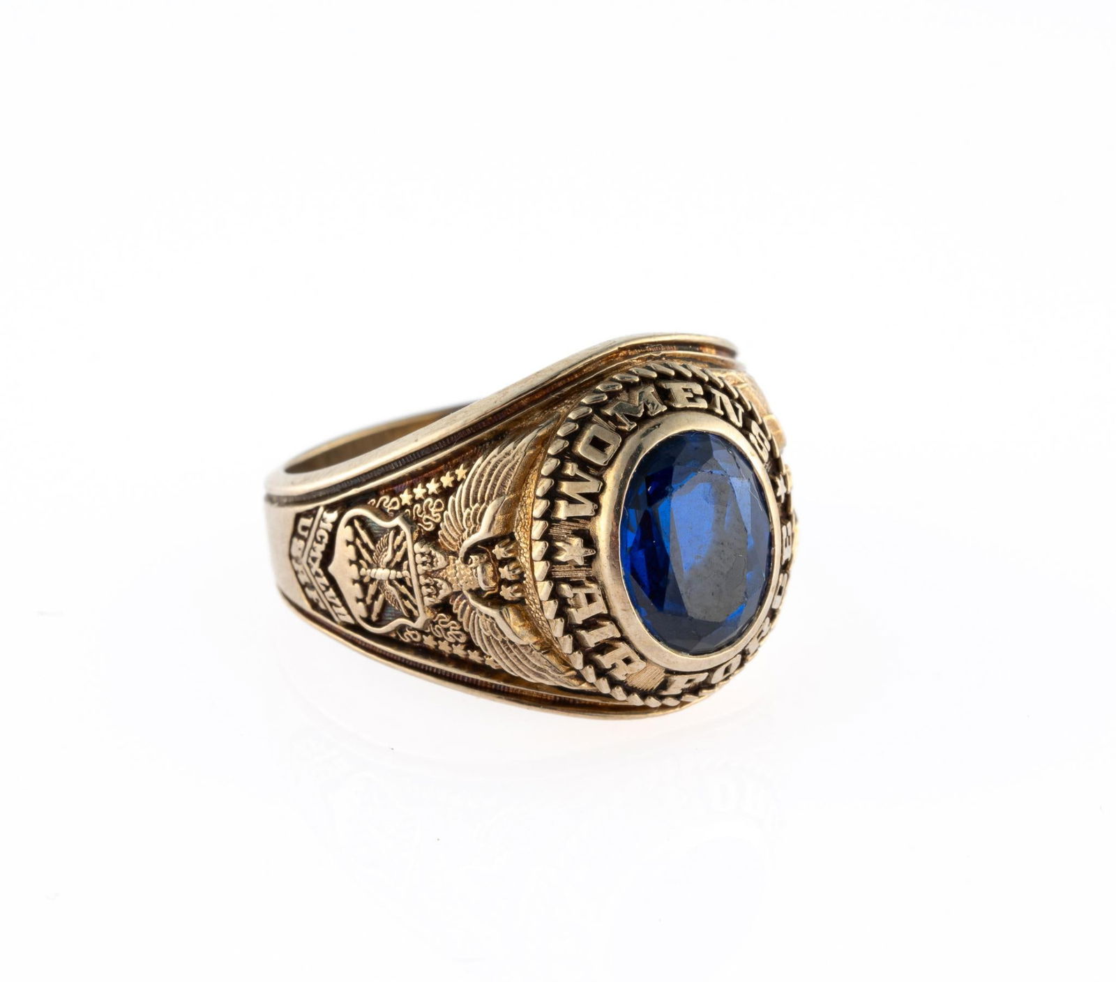 10K Gold Antique Women's Air Force Class Ring (1 of 4)