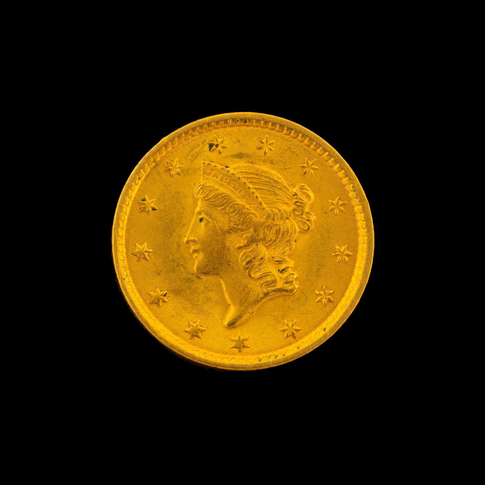 1851 Gold Dollar Liberty Coin (1 of 2)