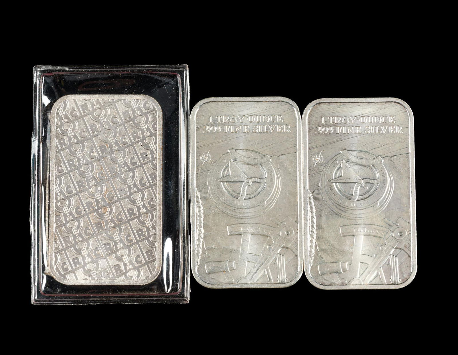 Three Silver One Ounce Bars - 2