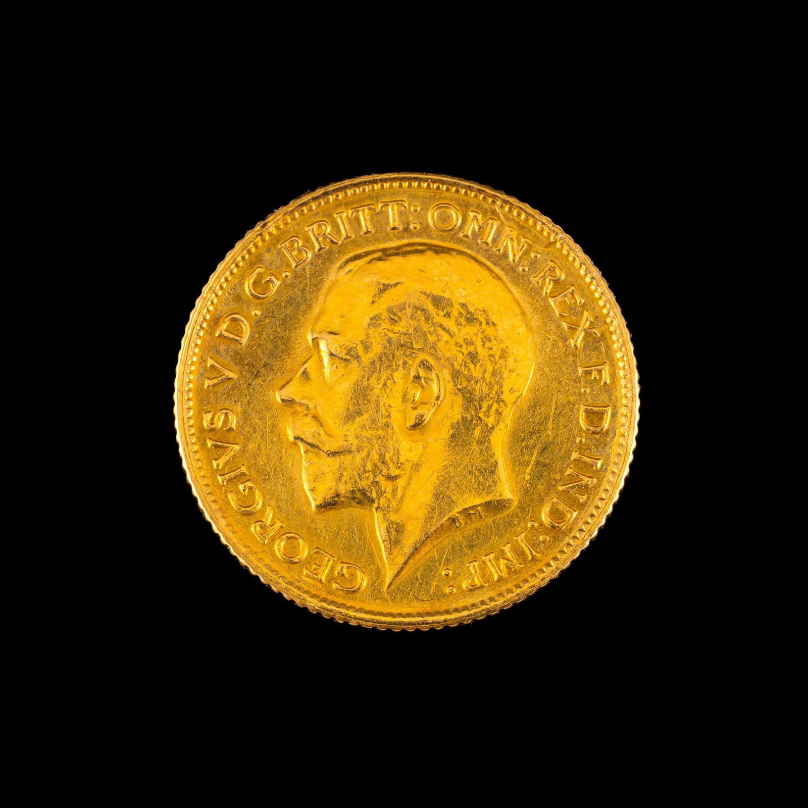 British Half Sovereign Gold Coin 1912: British 1/2 Sovereign KM# 819 3.99 grams