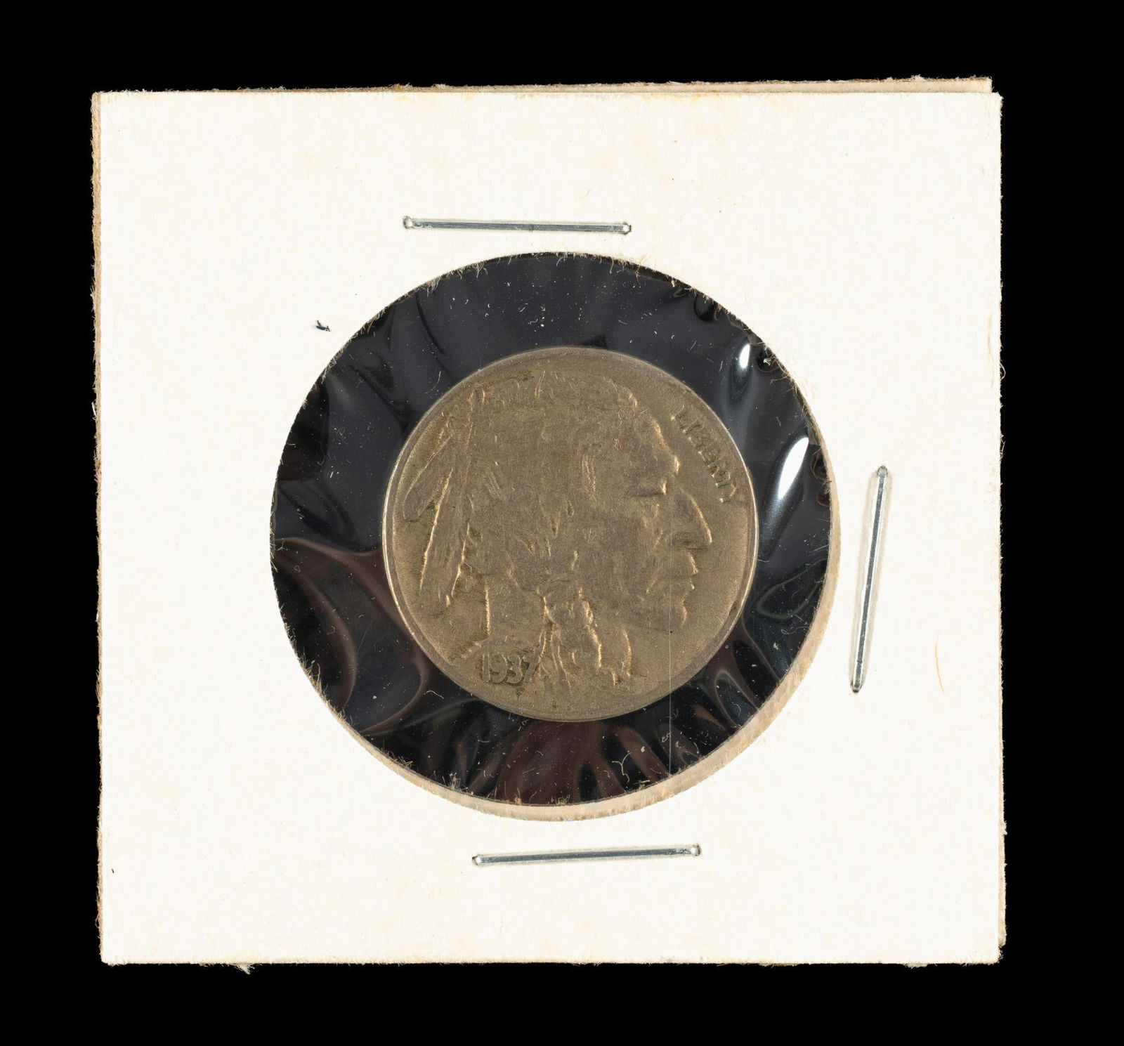 1937-D Three Legs Buffalo Nickel: A very fine condition coin and a key date.