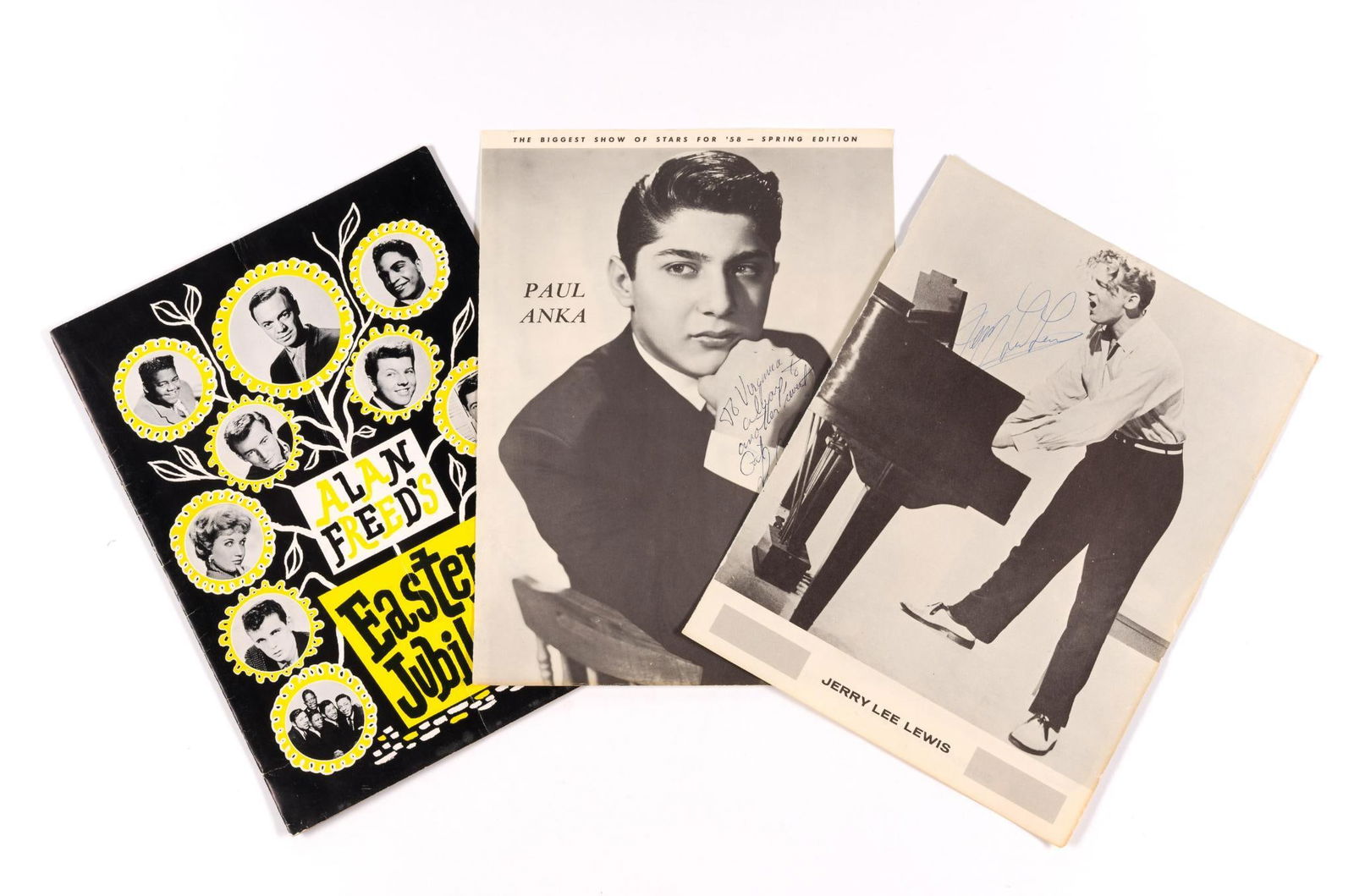 Alan Freed's 1955 Easter Jubilee Program Book With Original Signatures Plus Jerry Lee Lewis (1 of 2)
