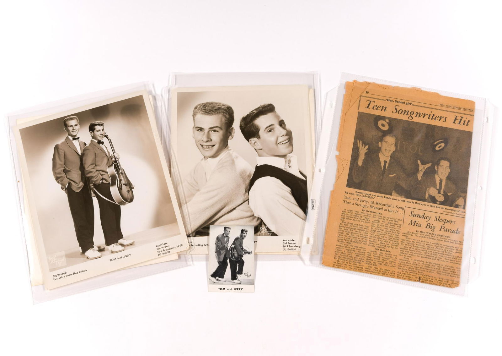 Five Early Photographs Paul Simon And Art Garfunkel 1957 (1 of 2)