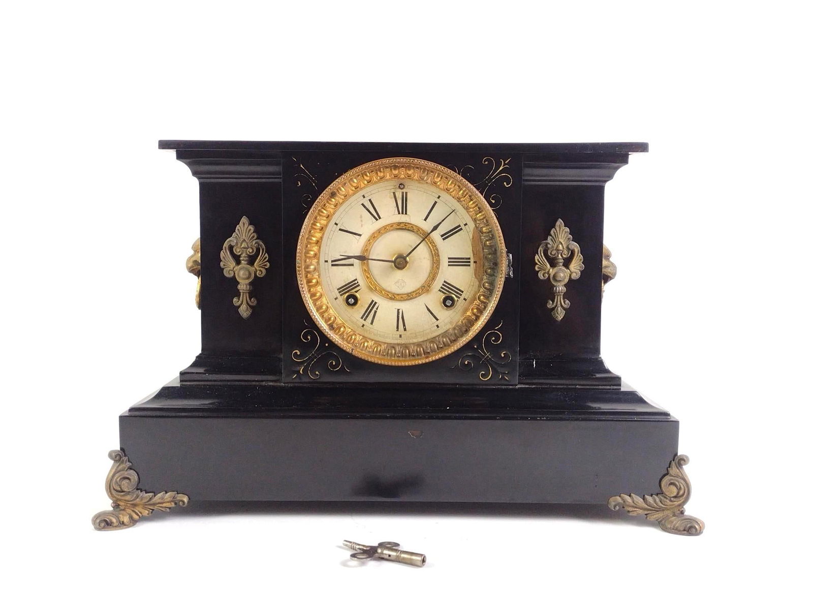 Ansonia Cast Iron Mantle Clock (1 of 6)