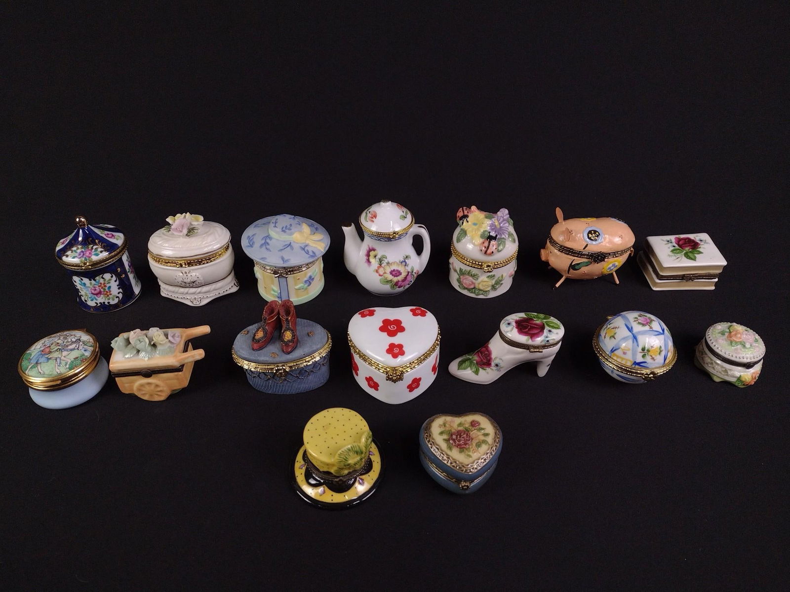 16 Porcelain Trinket Boxes (1 of 5)