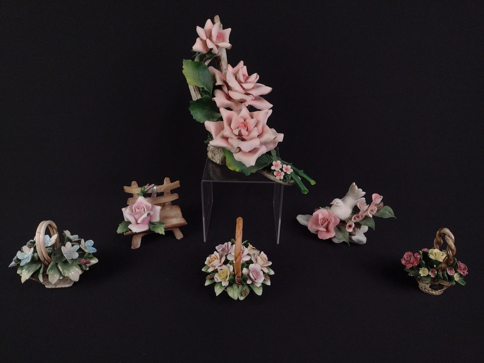 6 Porcelain Figurines incl. Capodimonte (1 of 7)