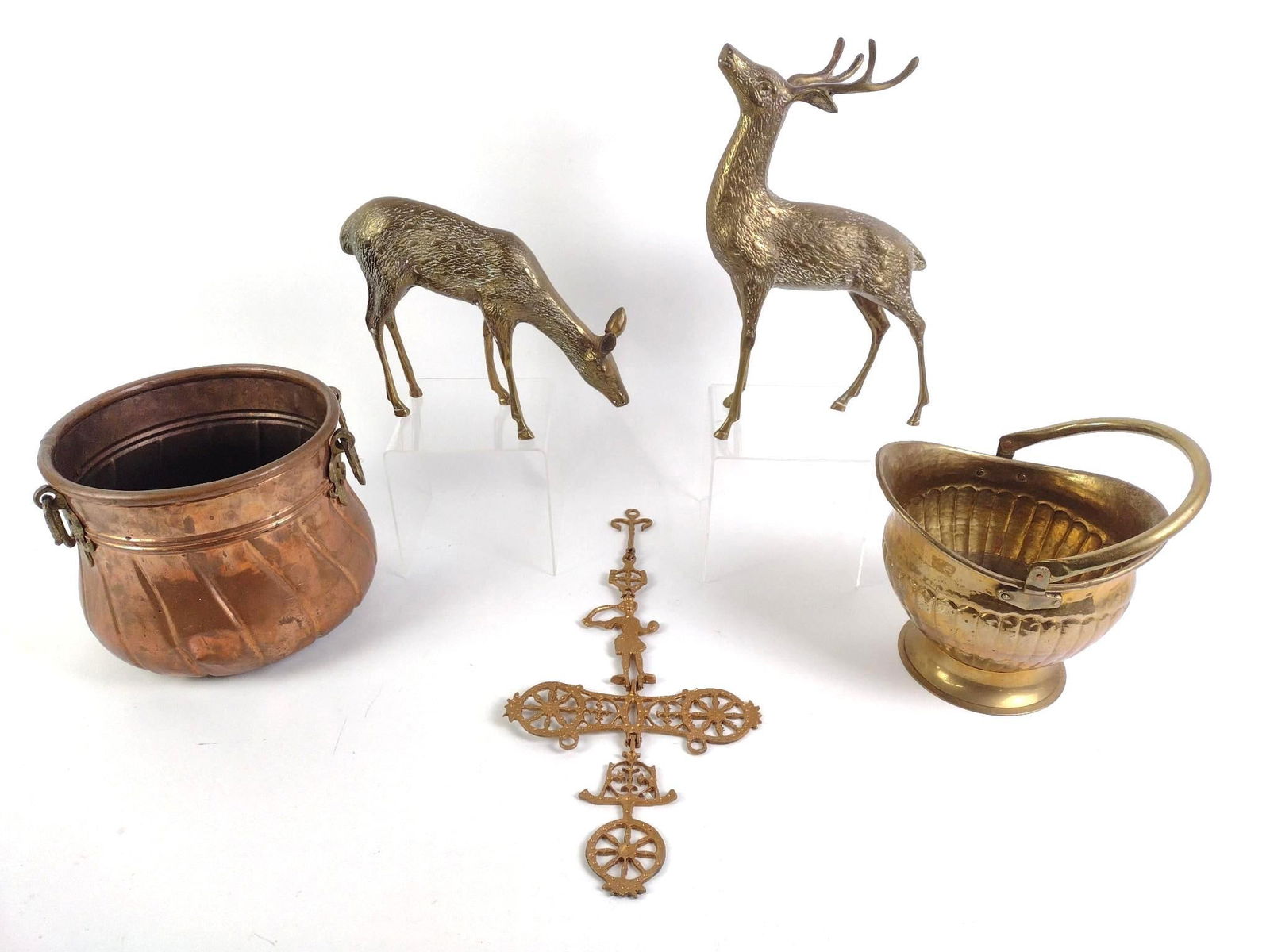 5 Large Brass & Copper Decorative Pieces (1 of 6)