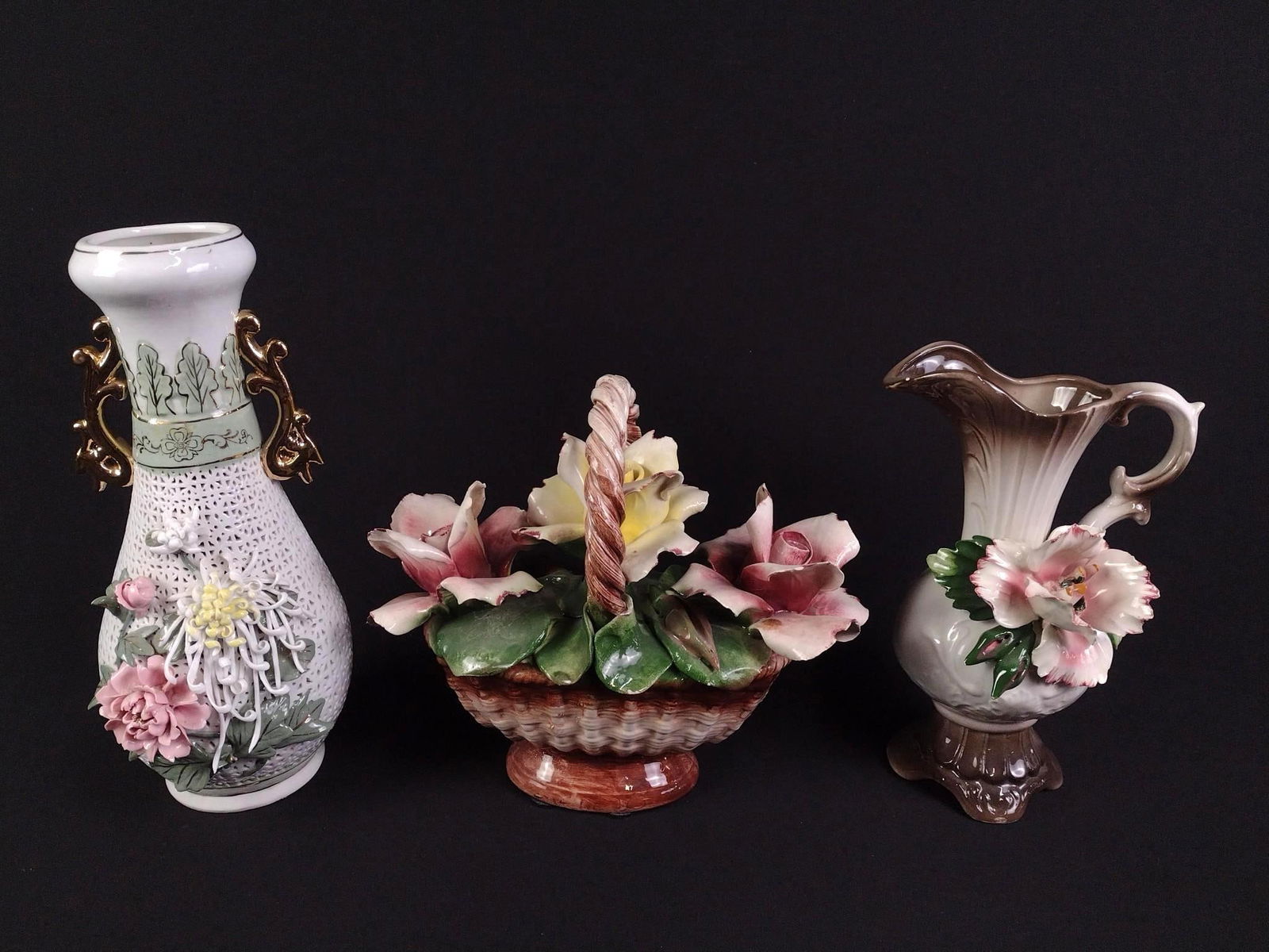3 Pcs Decorative Porcelain incl. Capodimonte (1 of 9)