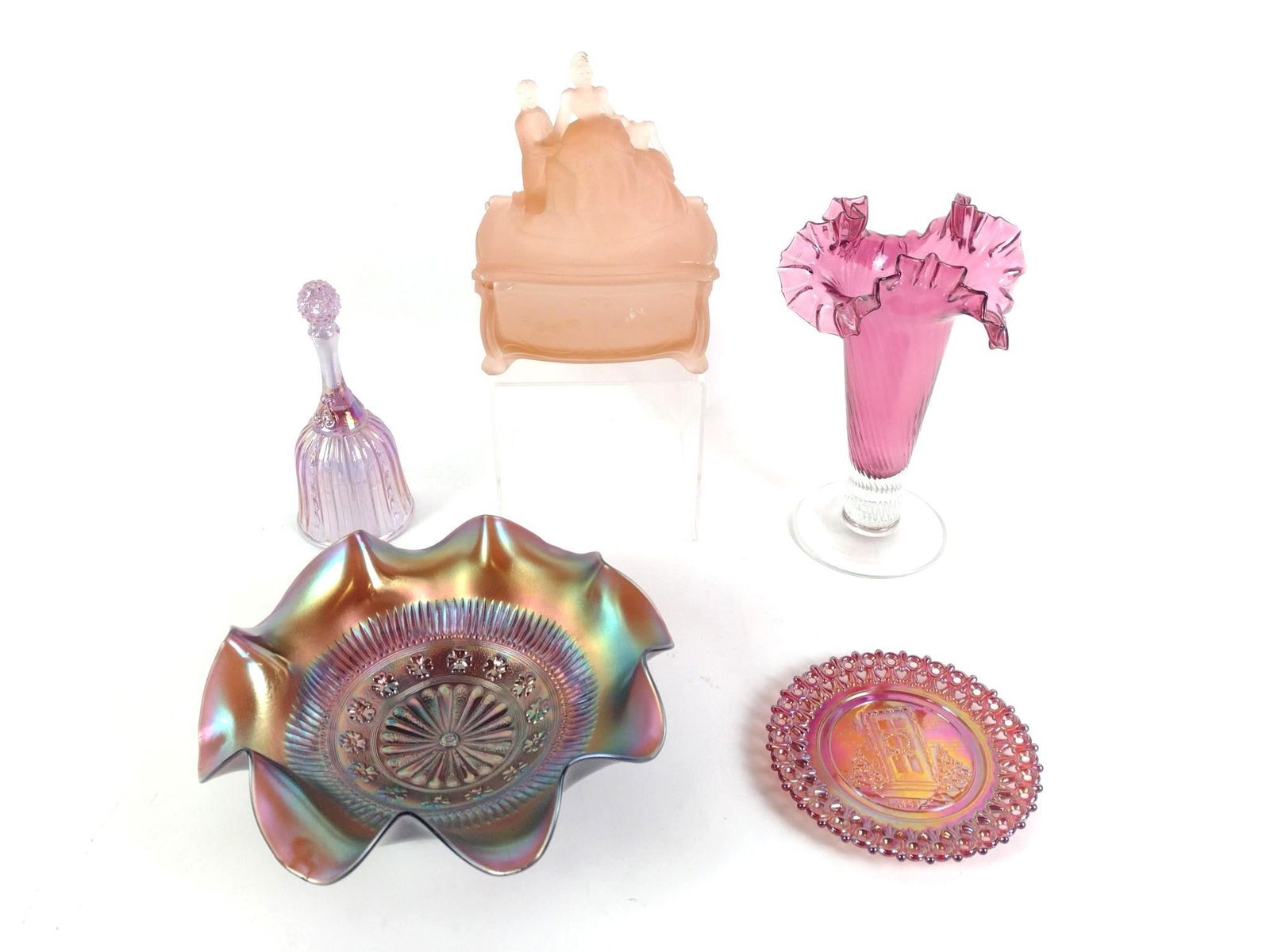 5 Pcs Decorative Colored Glass incl. Fenton (1 of 4)