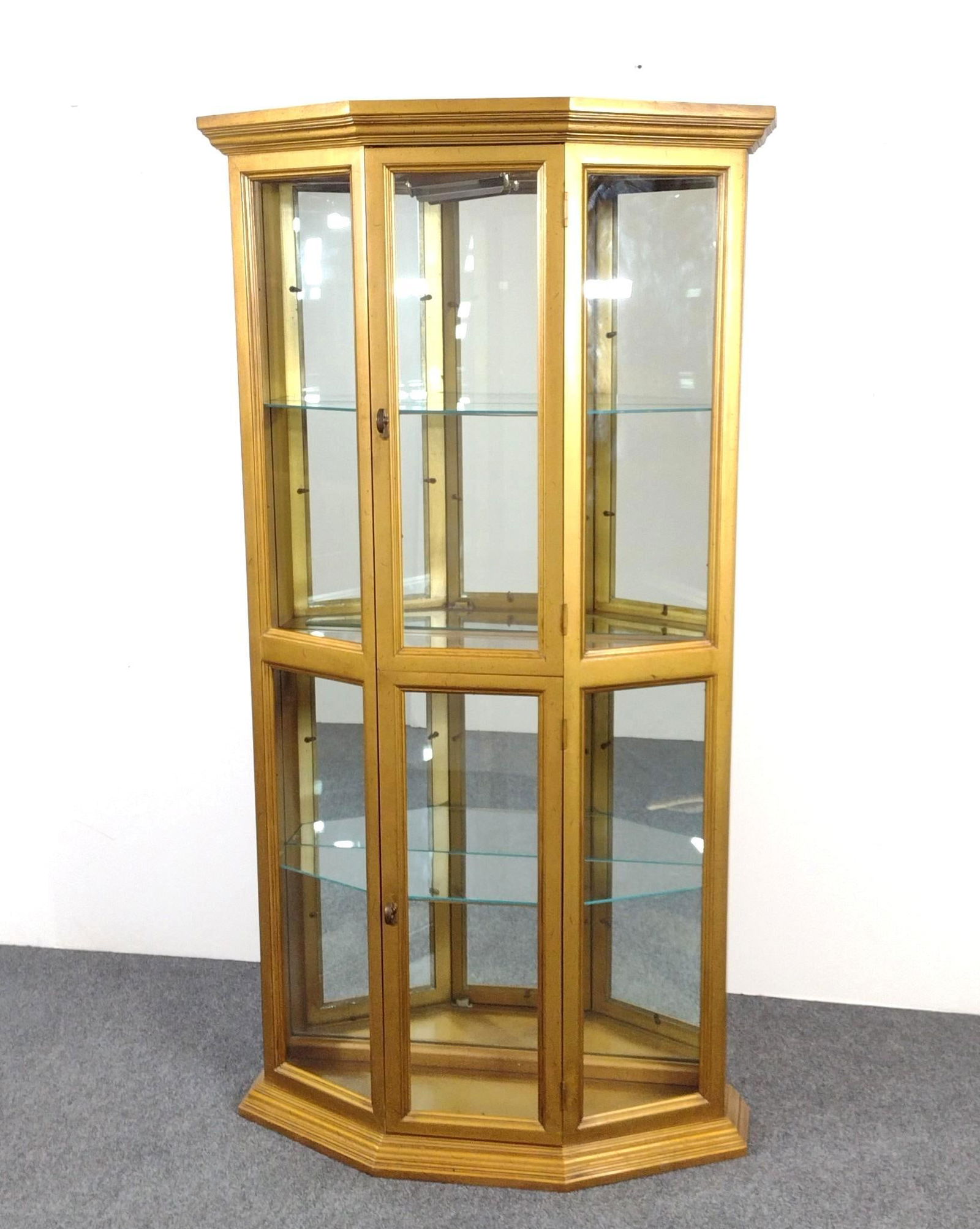 Gold Painted Curio (1 of 4)