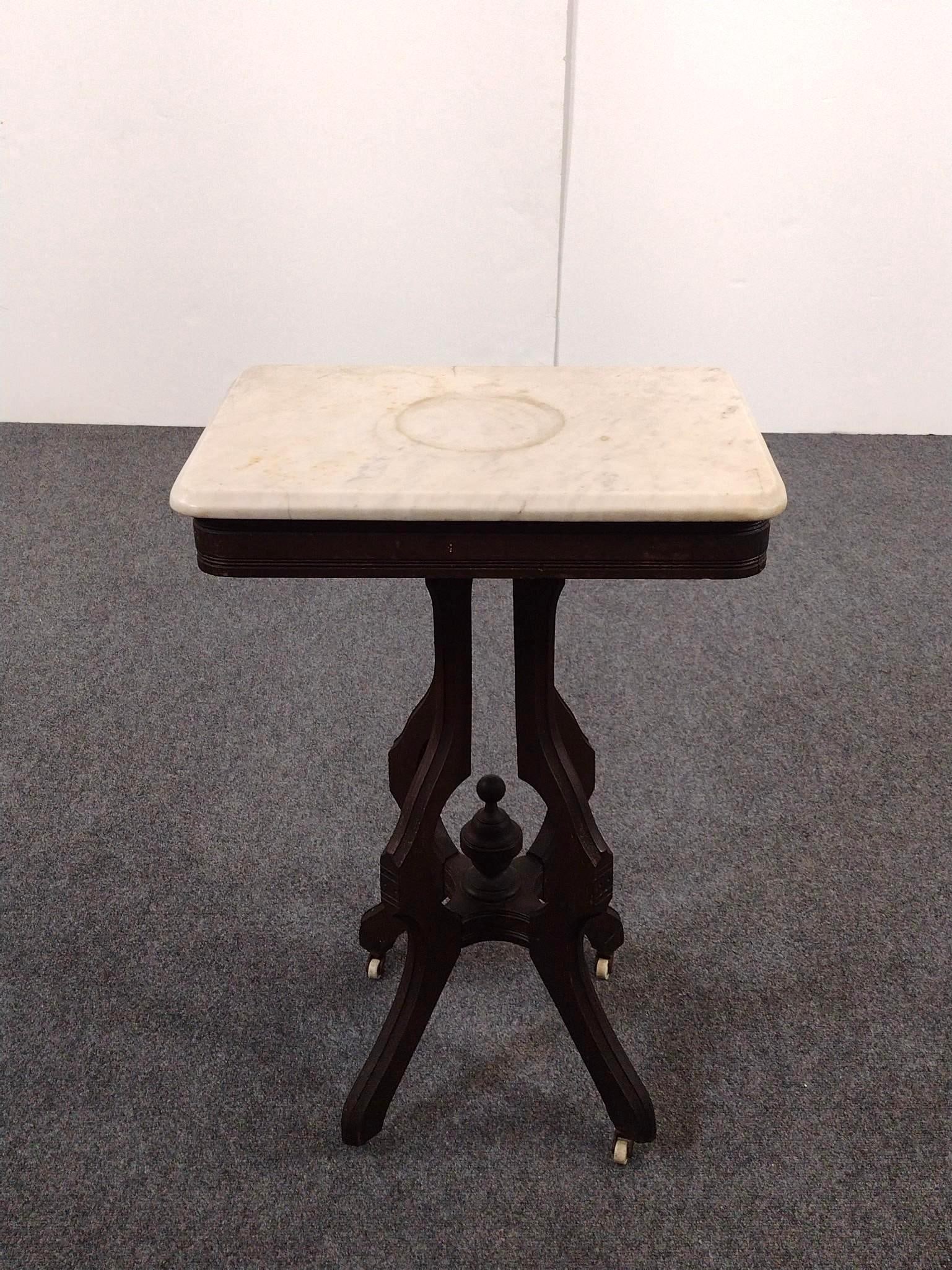 Marble Top Occasional Table (1 of 4)