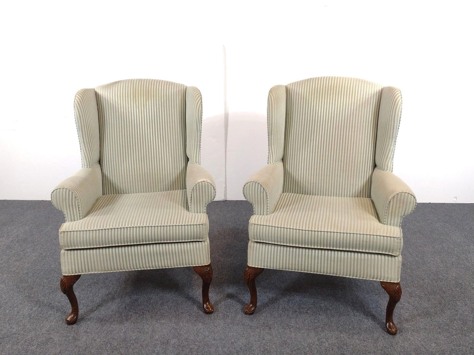 Pair Of Pembroke Chair Corp Wingback Chairs (1 of 7)