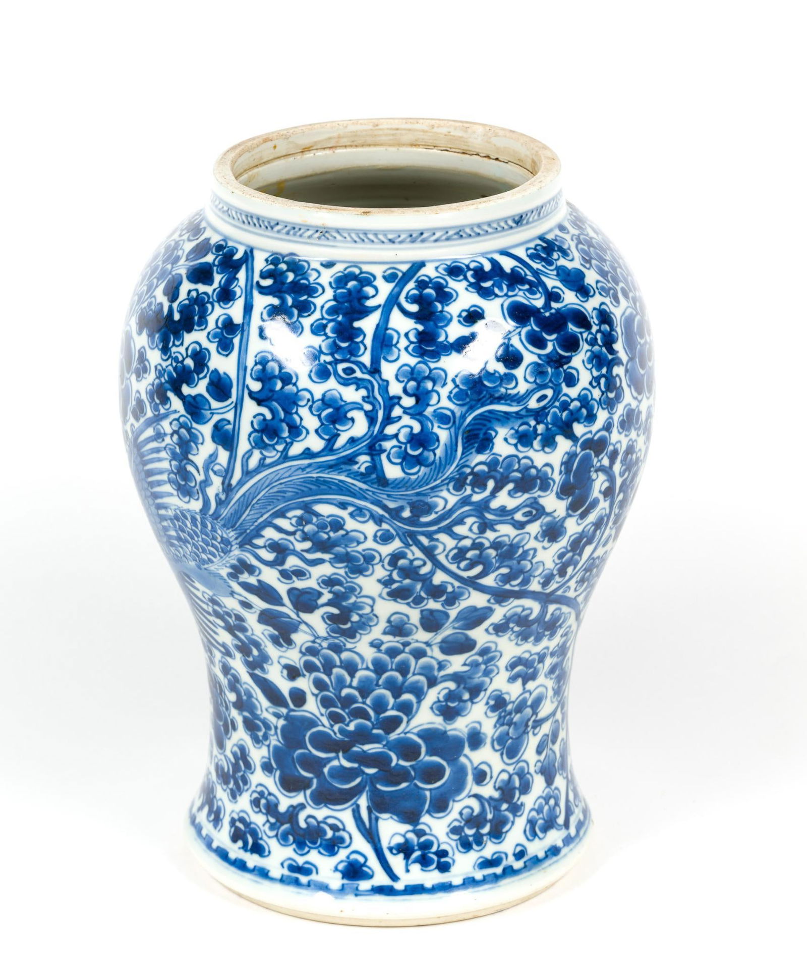 Blue & White Asian Vase or Urn (1 of 4)