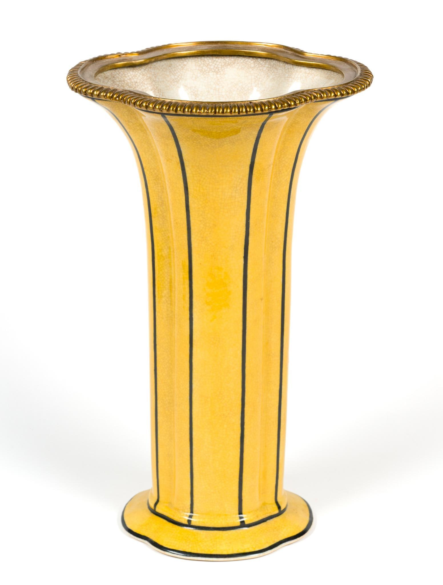 JUWC Porcelain Vase: Stamped on bottom.