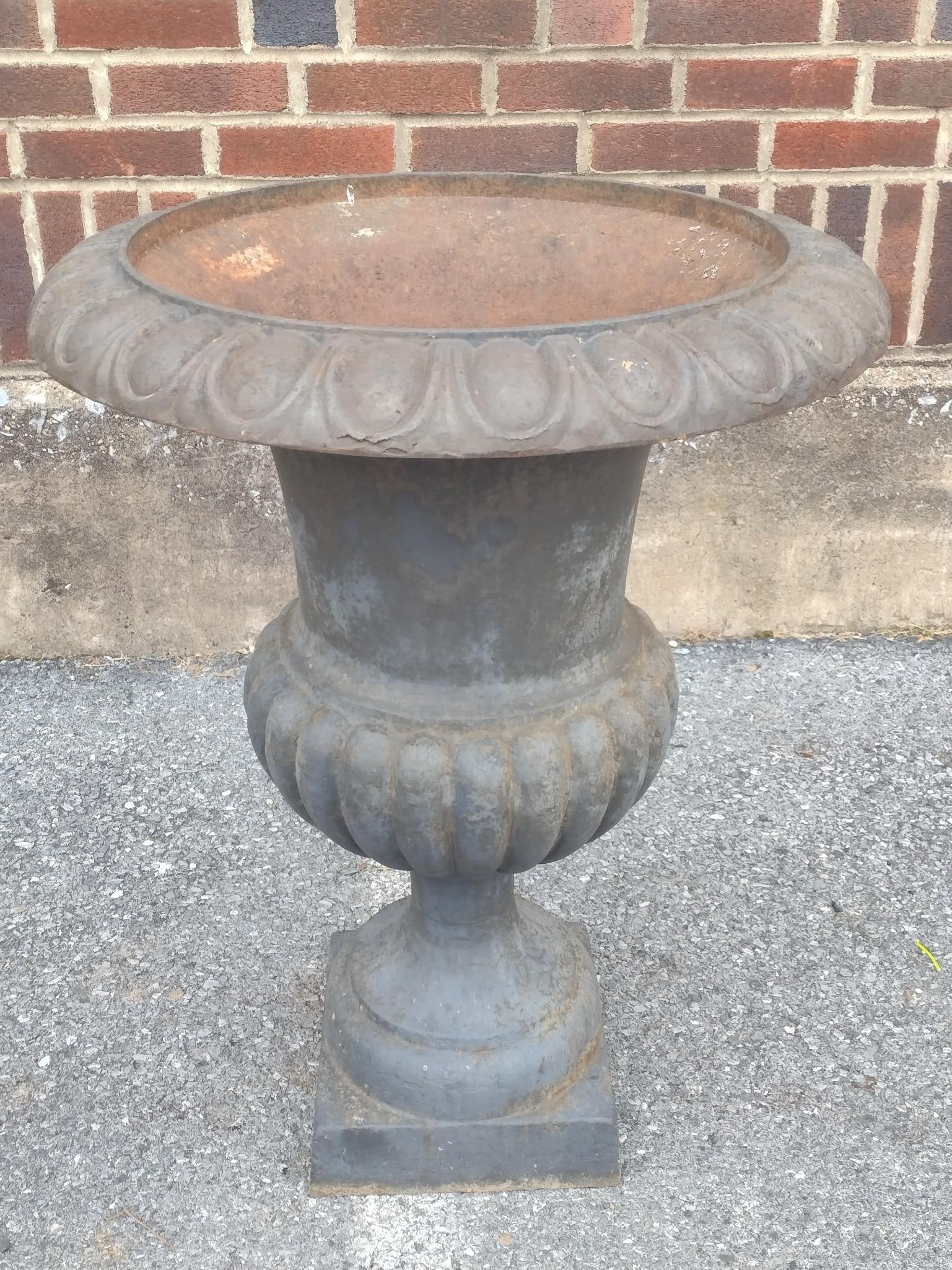 Three Cast Iron Planters - 3