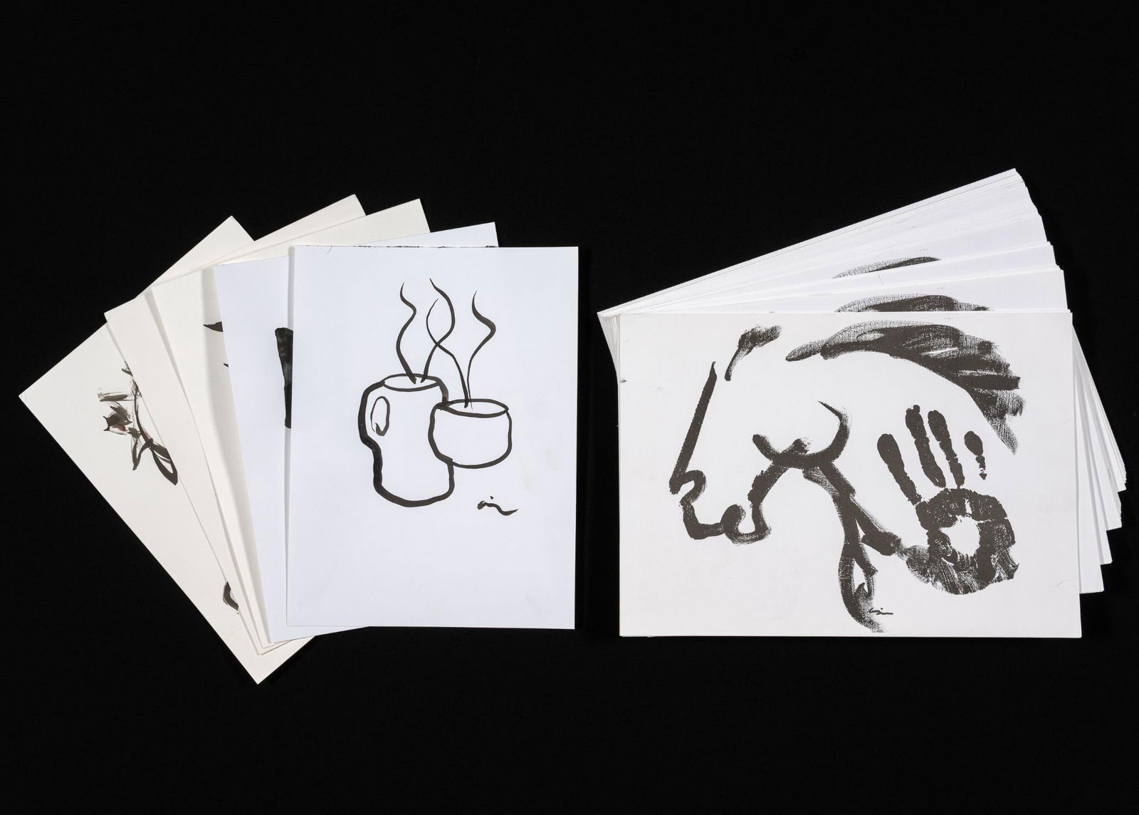 Lot of Virginia Parkum (PA 1943-2025) Art Prints: NOT ELIGIBLE FOR IN-HOUSE SHIPPING: See Terms for Shipping Options. Duplicates included. Ink art. 12" to 14" long x 9" to 10" wide. PROVENANCE: From the Estate of Virginia Parkum. The Rev. Dr.