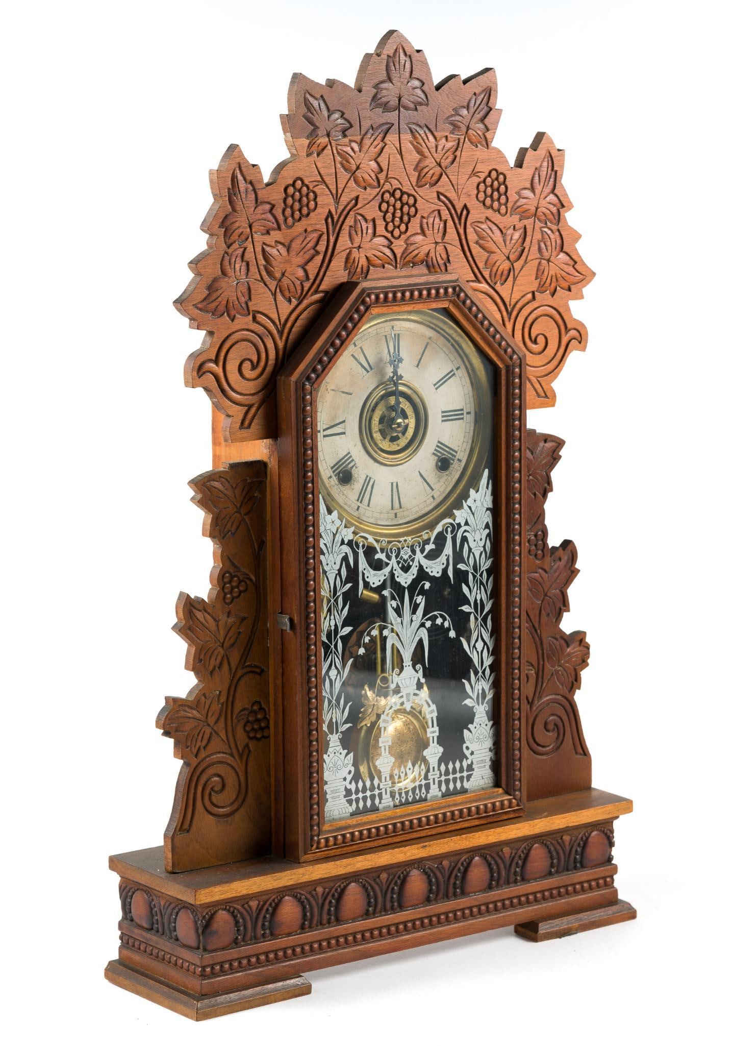 Gingerbread Mantle Clock - 3