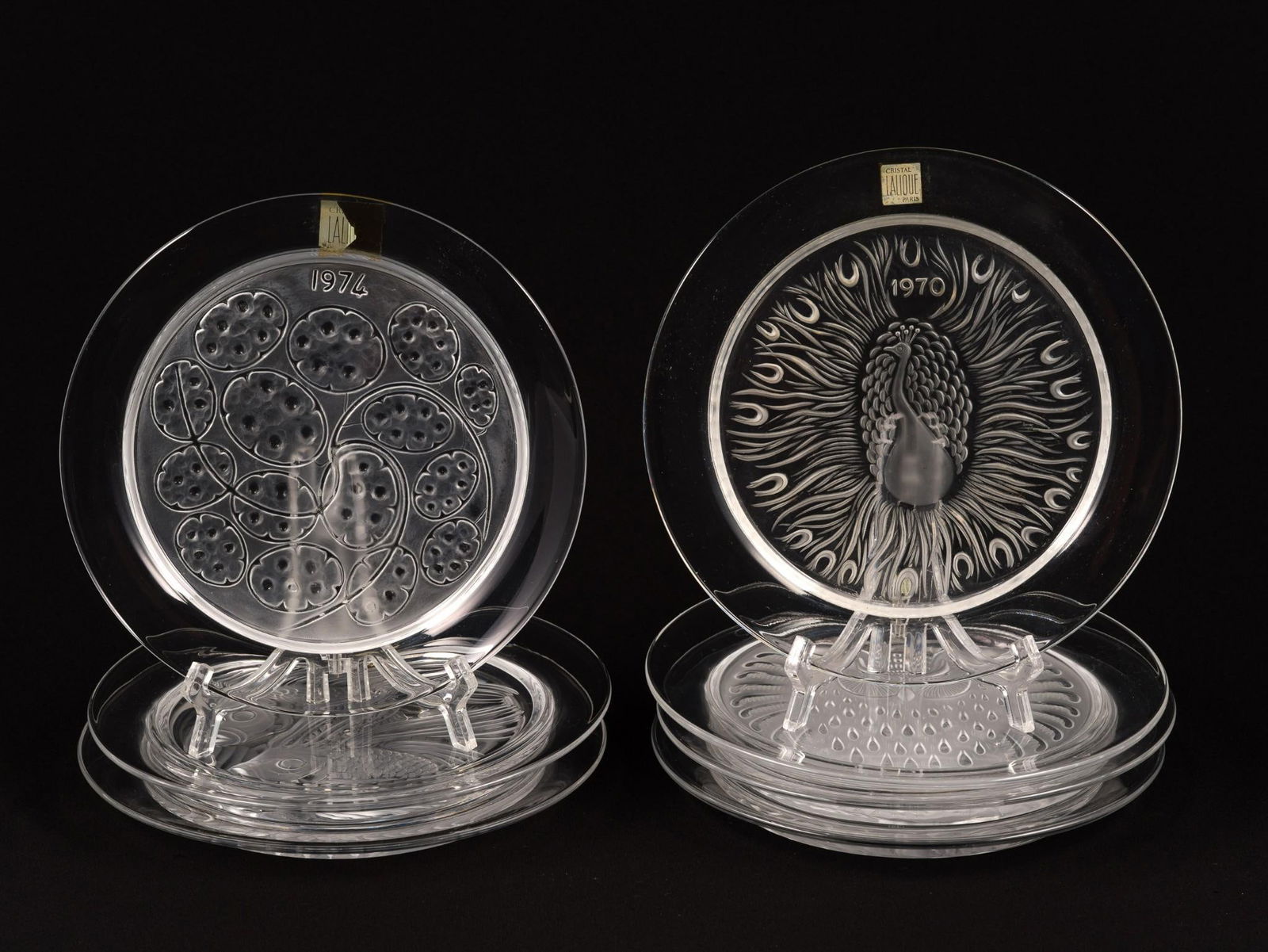 7 Lalique Collector Plates (1 of 6)