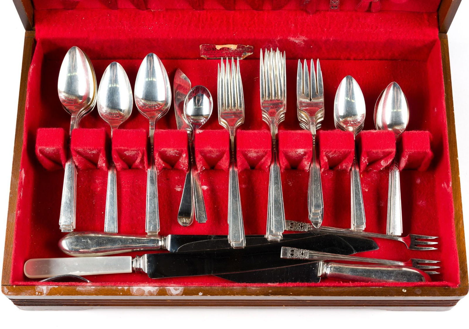 57 Pcs Silverplate Flatware incl. Community Plate - 2