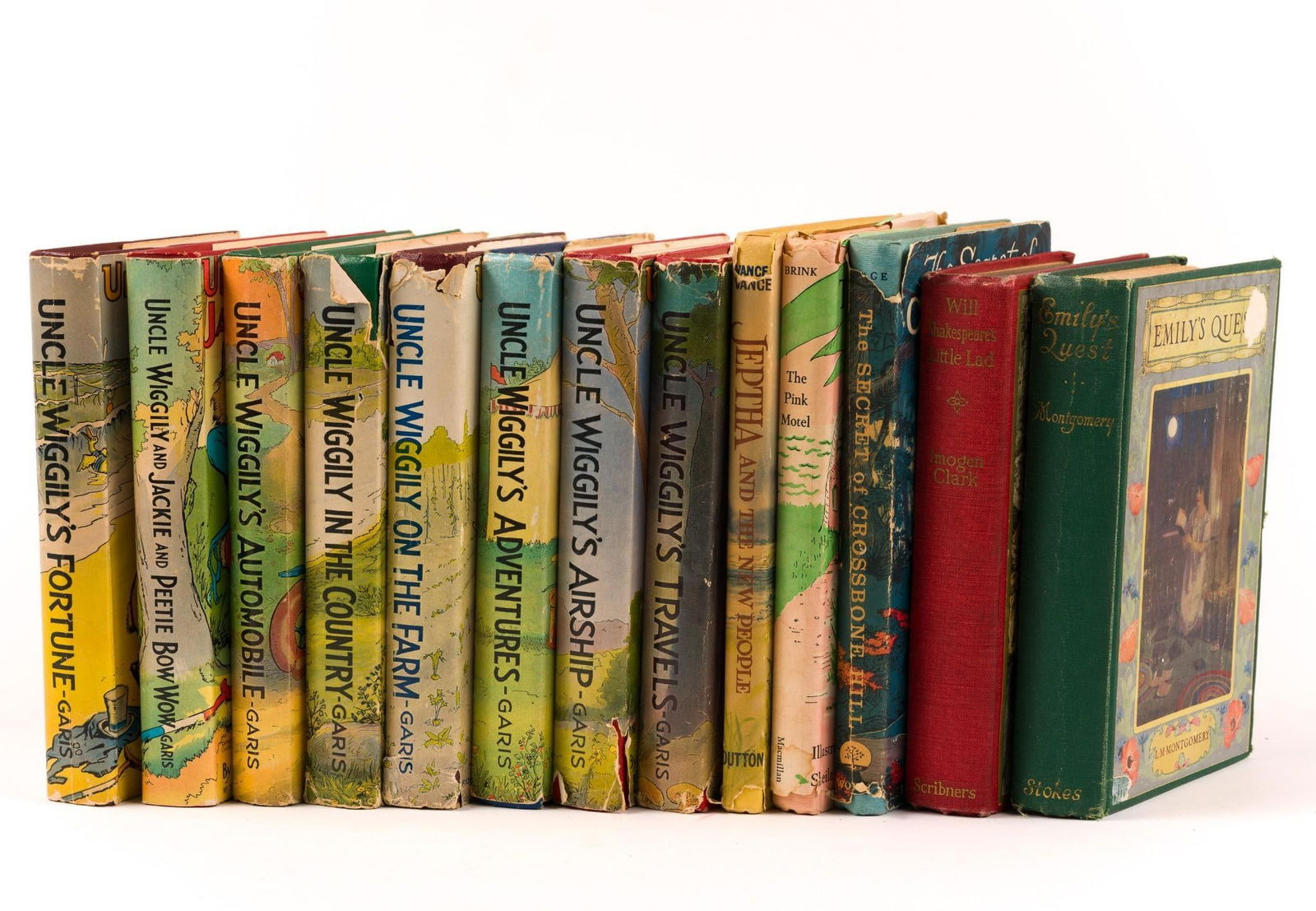 13 Vintage Children's Books incl. Uncle Wiggily: Also includes Emily's Quest, Will Shakespeare's Little Lad, and more.