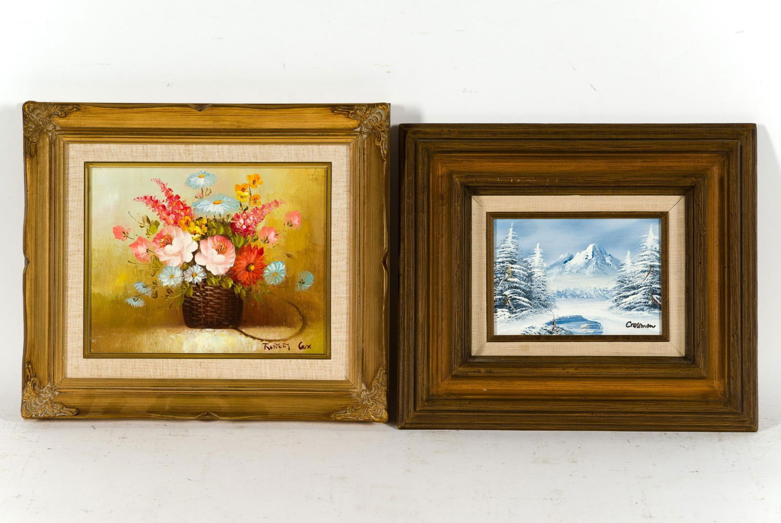 2 Framed Paintings: NOT ELIGIBLE FOR IN-HOUSE SHIPPING: See Terms for Shipping Options. Both signed.