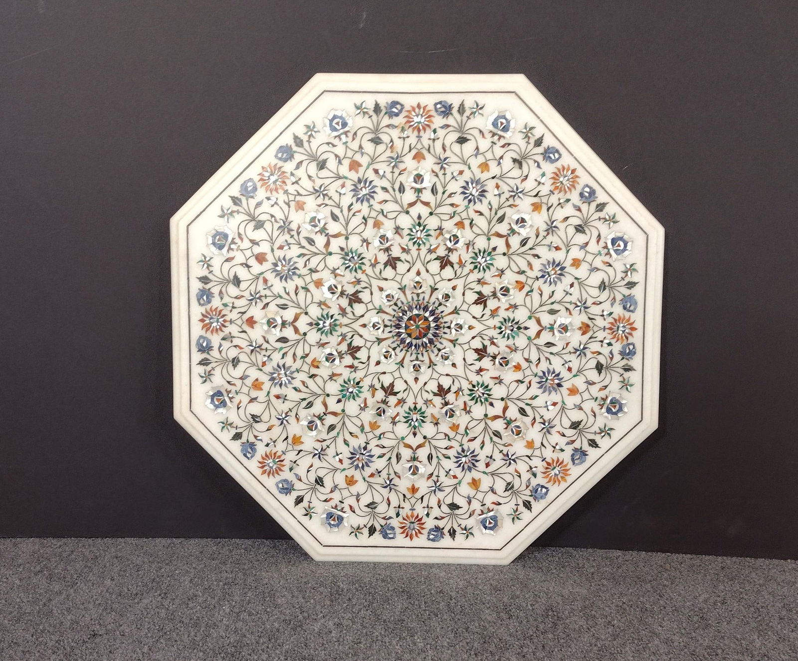 Indian Marble Inlaid Table Top (1 of 6)