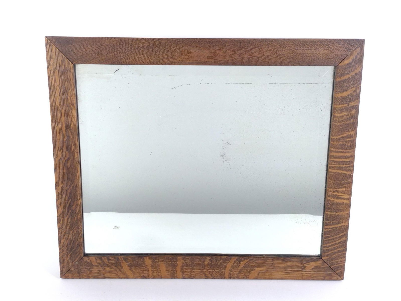 Antique Beveled Wooden Mirror (1 of 1)