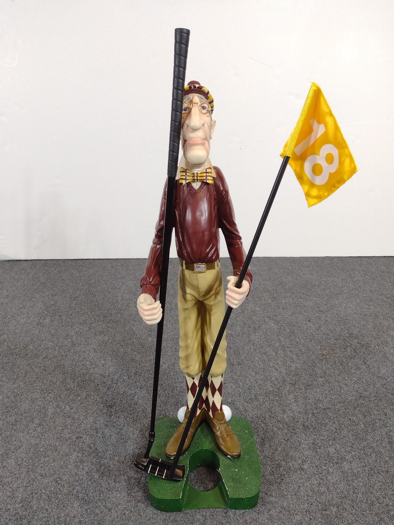 Old Man Golfer Statue (1 of 4)