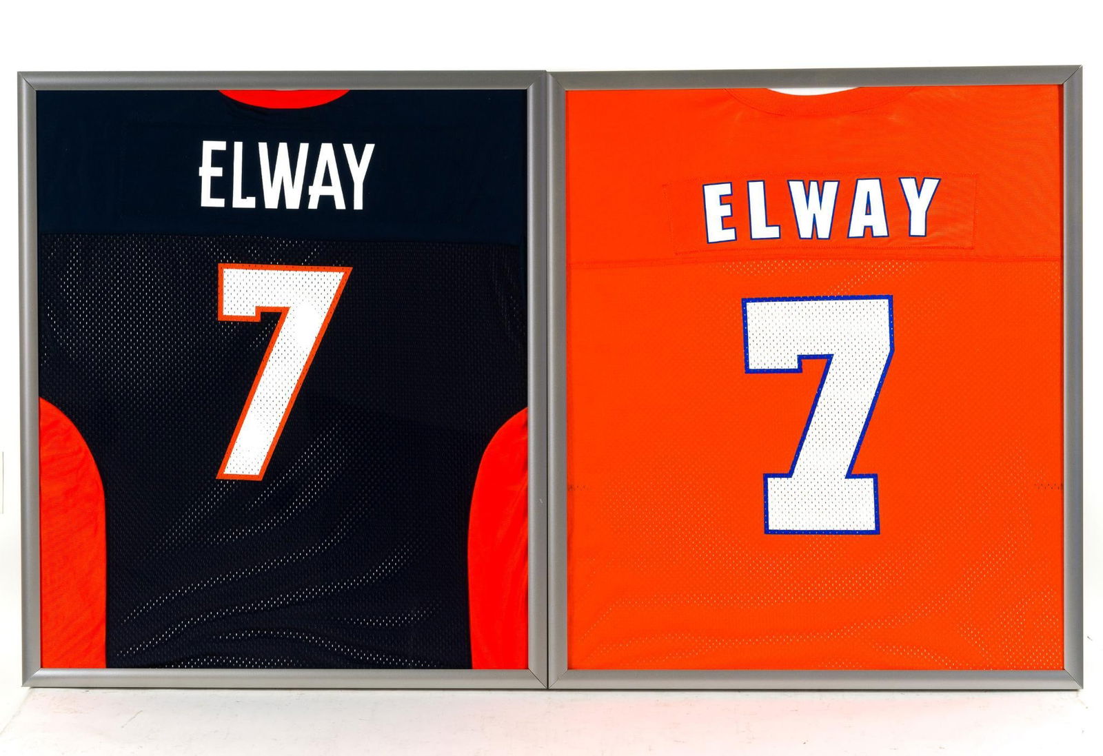 2 Framed John Elway Denver Broncos Jerseys (1 of 4)