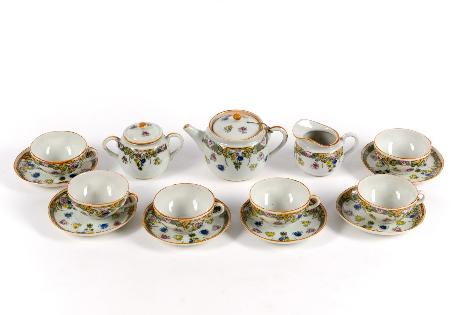 15 Pcs Japanese Porcelain Tea Set (1 of 5)