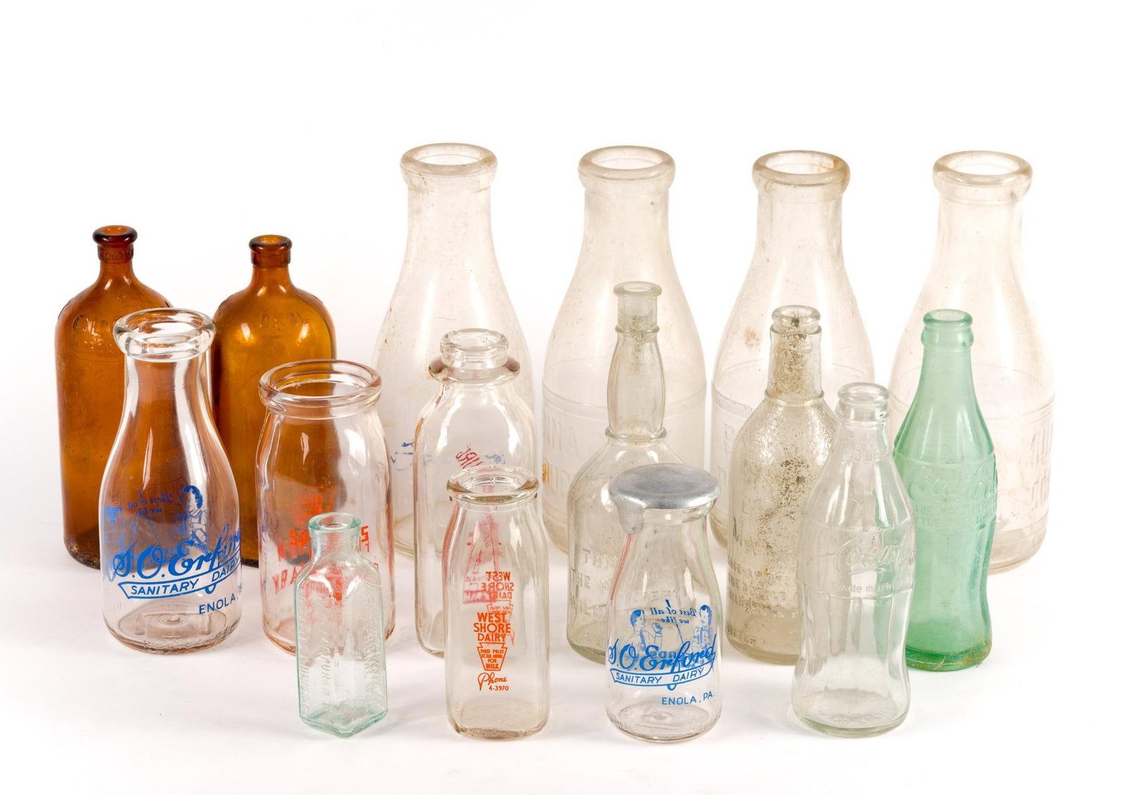 16 Glass Bottles incl. Coca Cola (1 of 4)