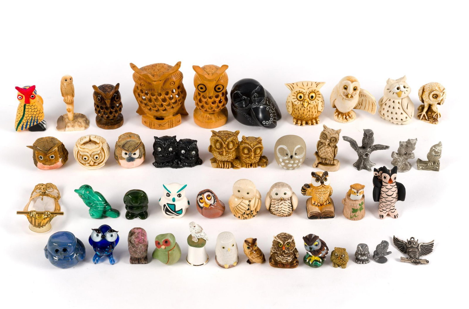 Miniature Owl Figurines (1 of 4)