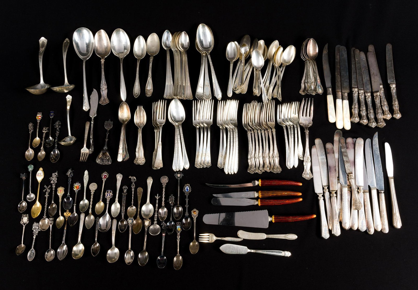 Silverplate Flatware incl. Souvenir Spoons (1 of 5)