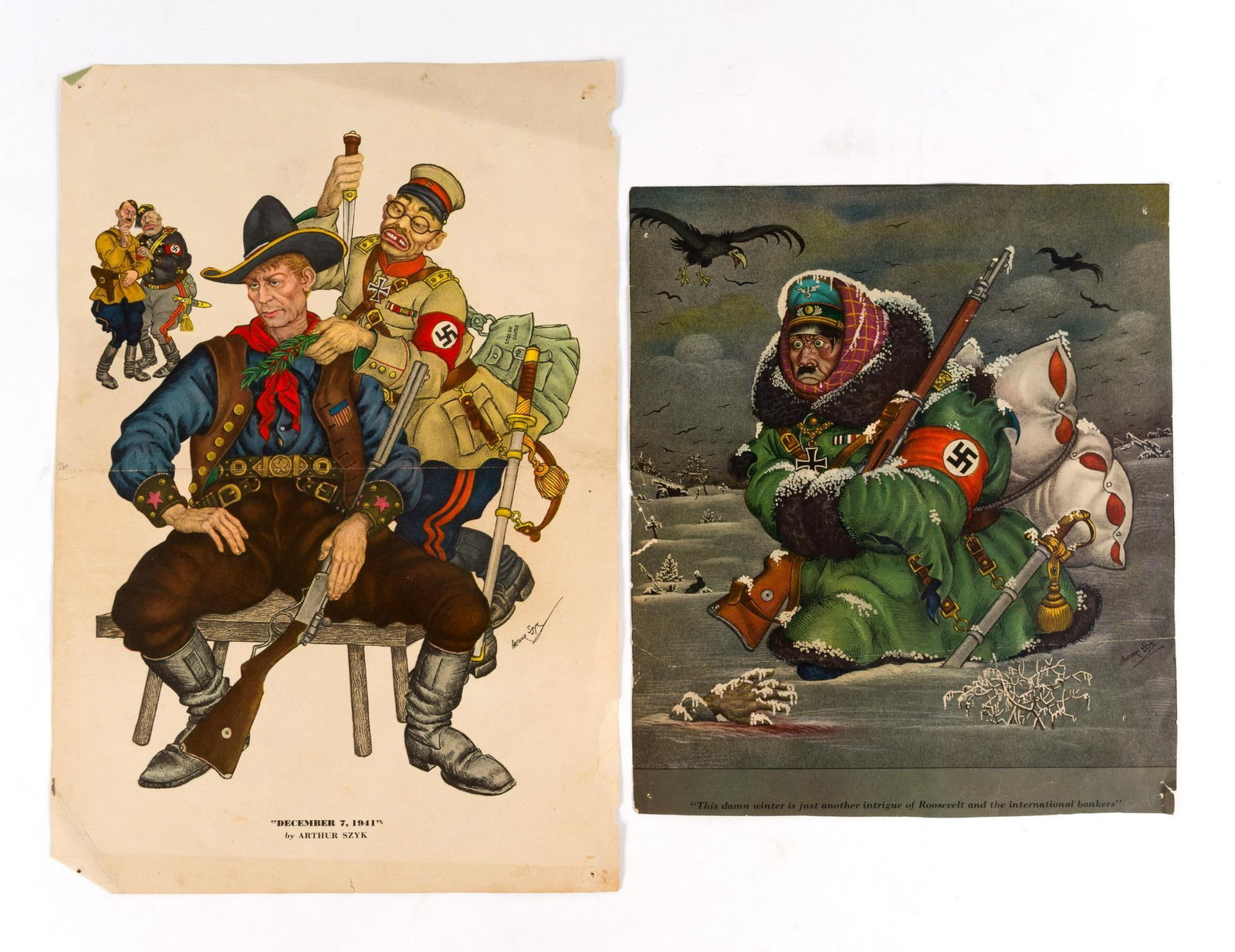 2 Colored Political Prints (1 of 2)