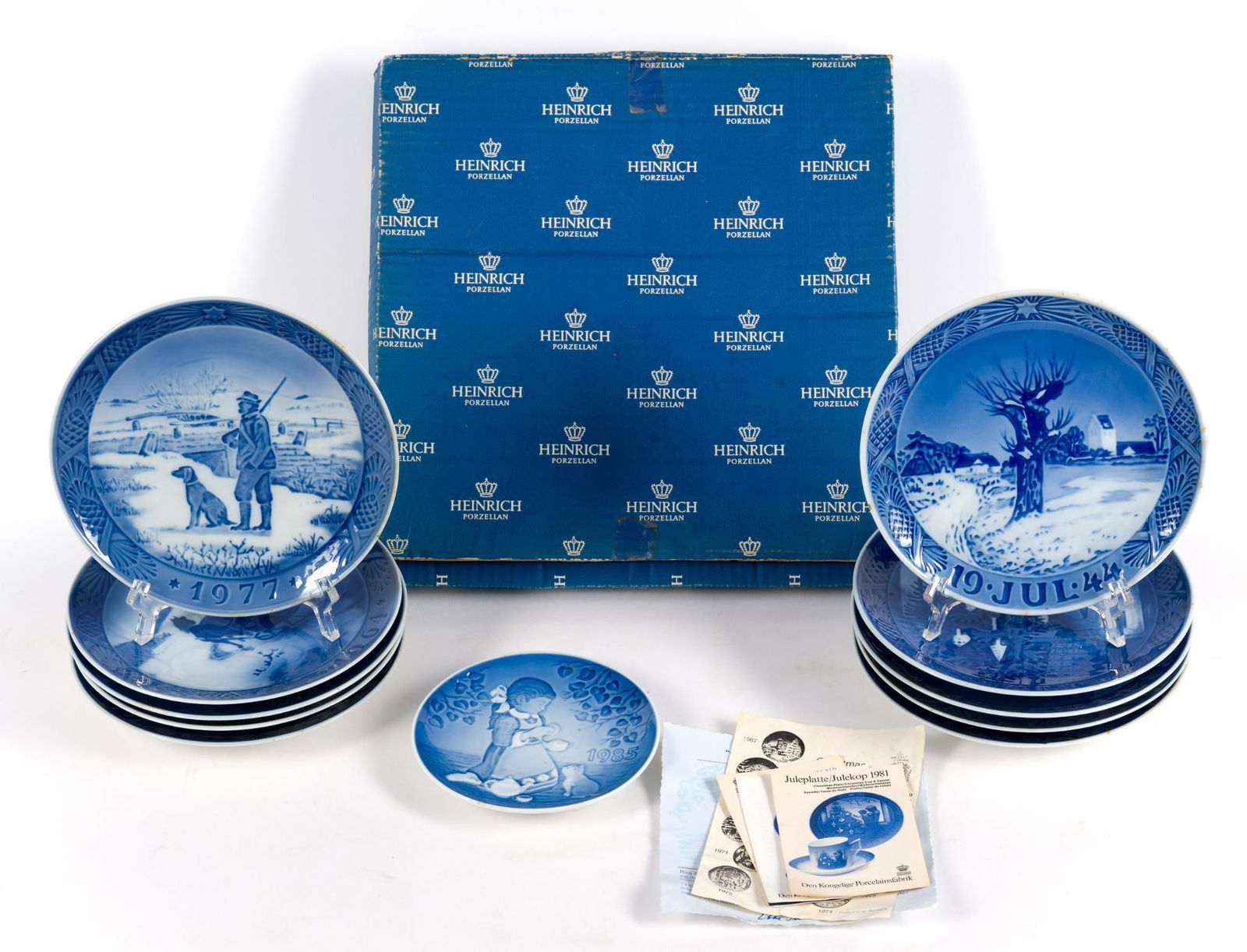 10 Royal Copenhagen Plates & Heinrich Porzellan Plate (1 of 7)