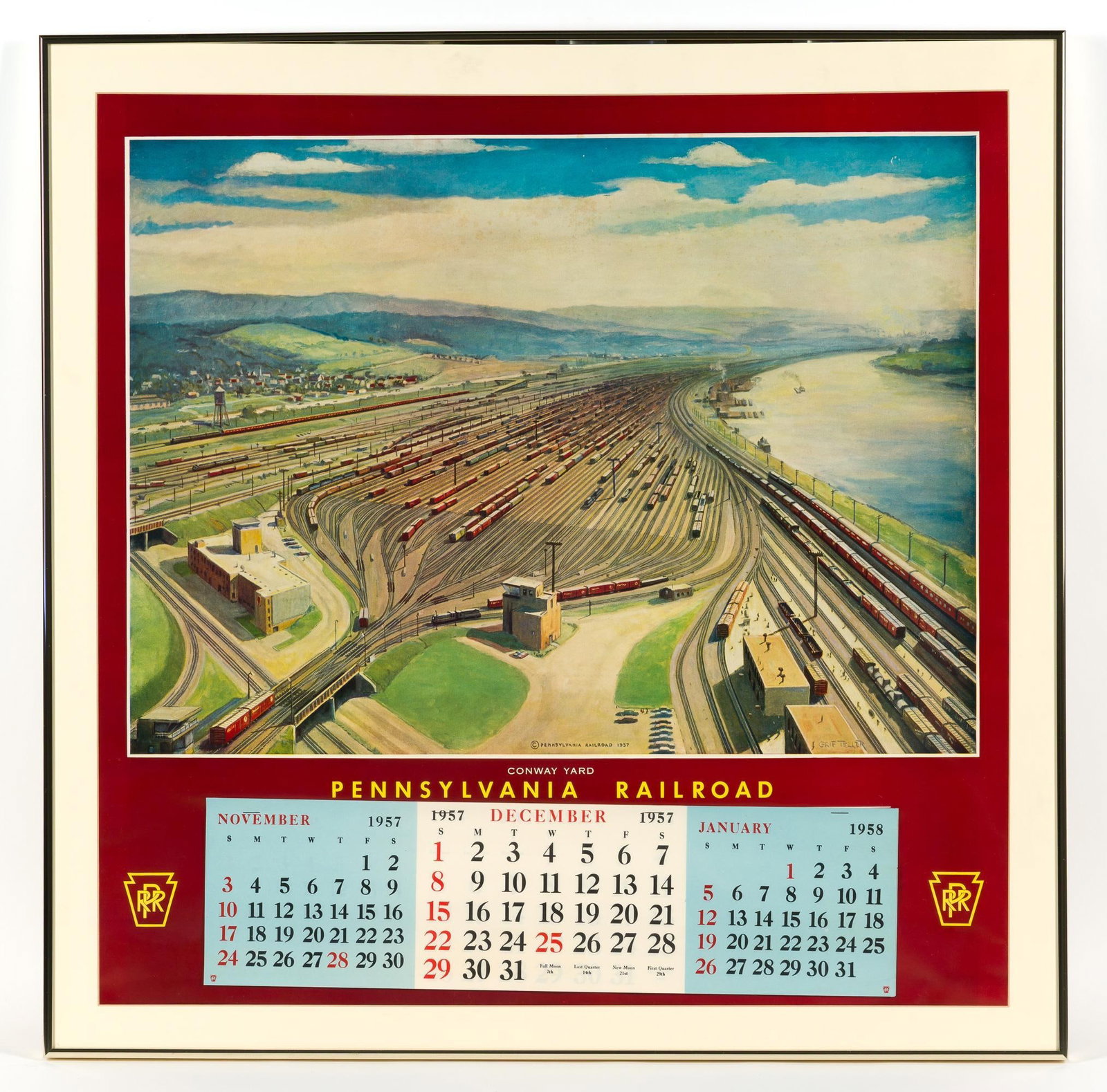 Pennsylvania Railroad Conway Yard Calendar (1 of 3)
