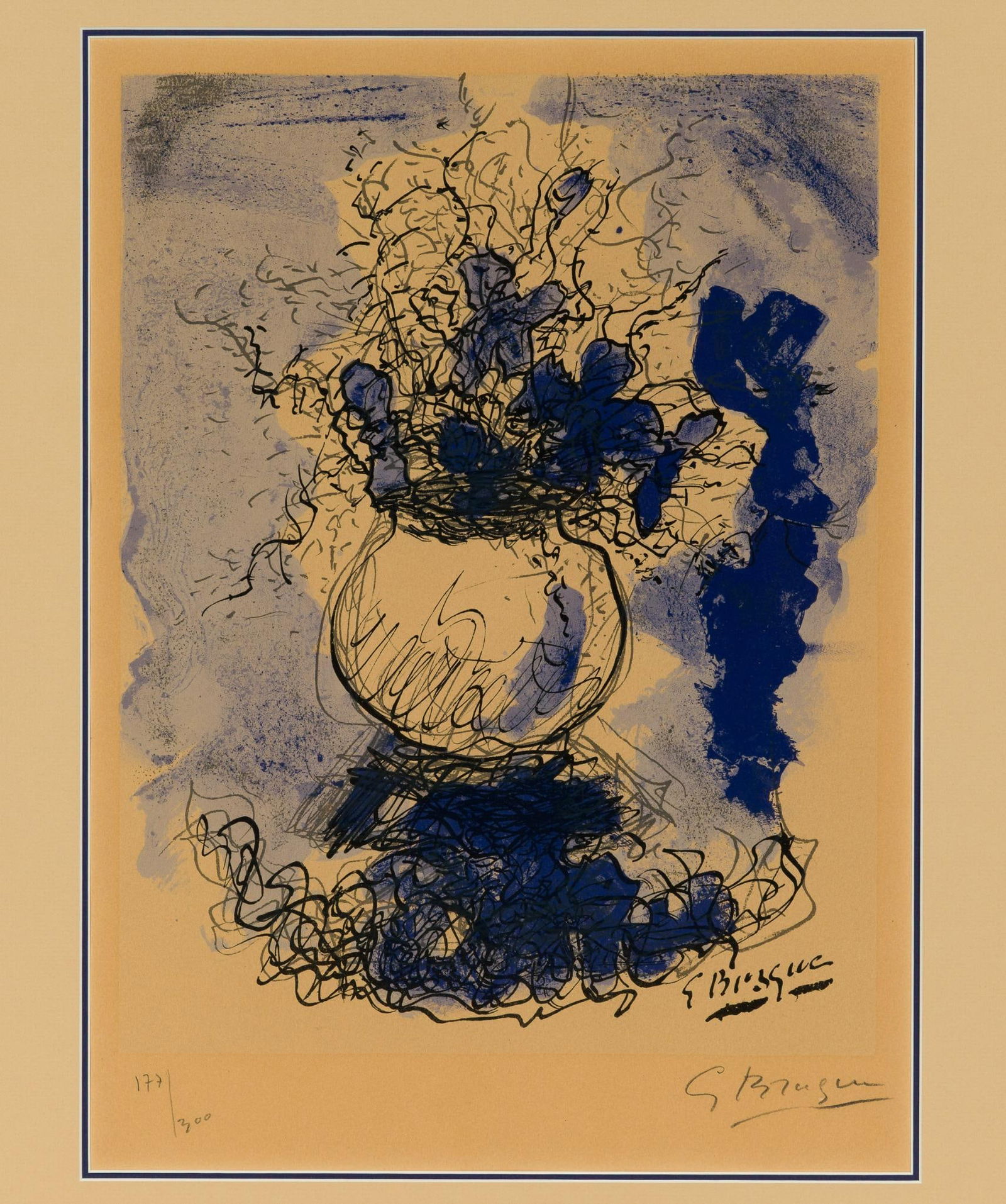 George Braque (French, 1882-1963) 'Bouquet de Fleurs' (1 of 5)