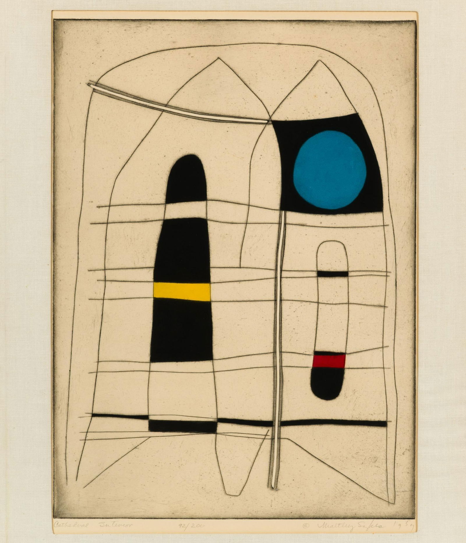 Maltby Sykes (American, 1911-1992) 'Cathedral Interior' (1 of 5)