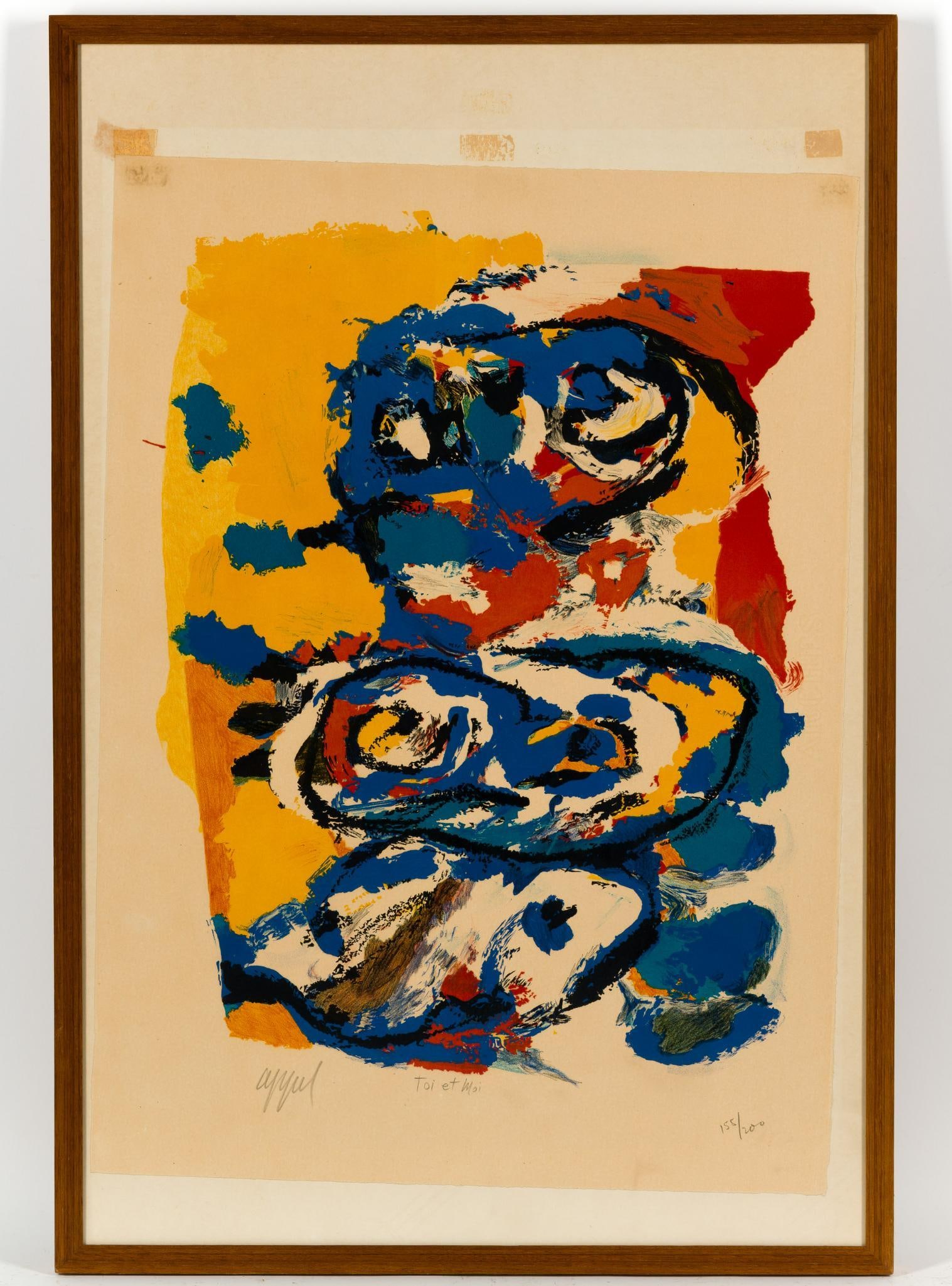 Karel Appel (Dutch, 1921-2006) 'Toi et Moi' Print (1 of 4)