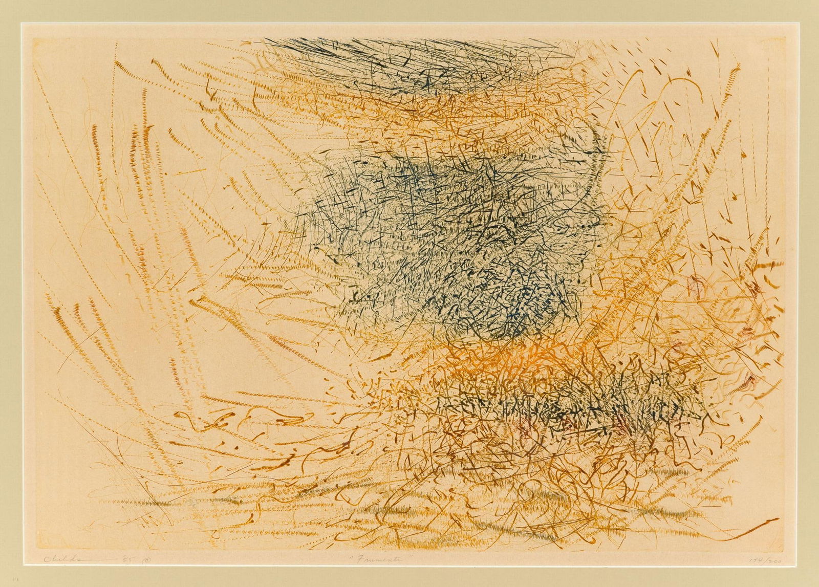 Bernard Childs (American, 1910-1985) 'Frument' Lithograph (1 of 5)